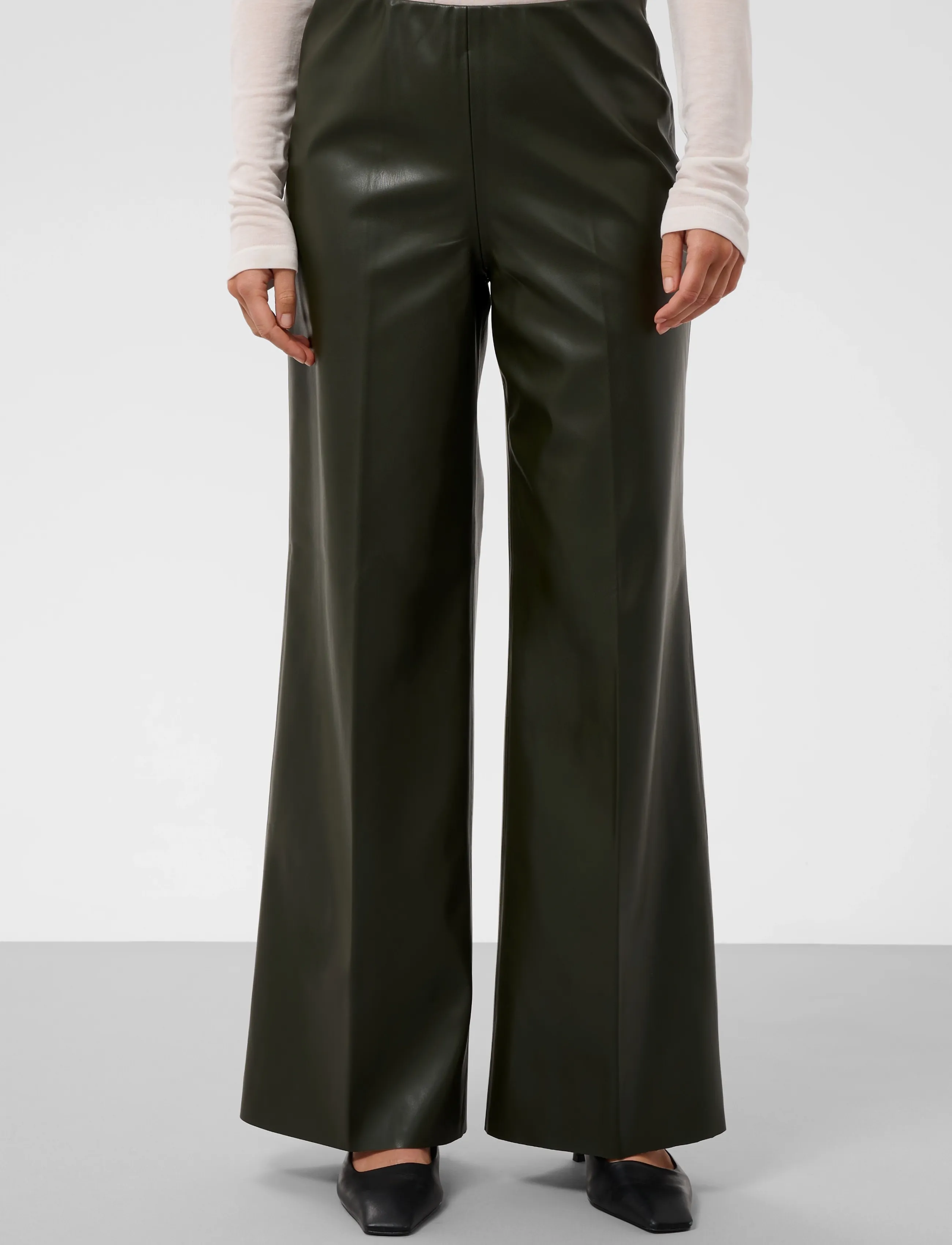 Soaked SLKaylee Wide Long Pants - Soaked in Luxury - ROSIN / khaki/green