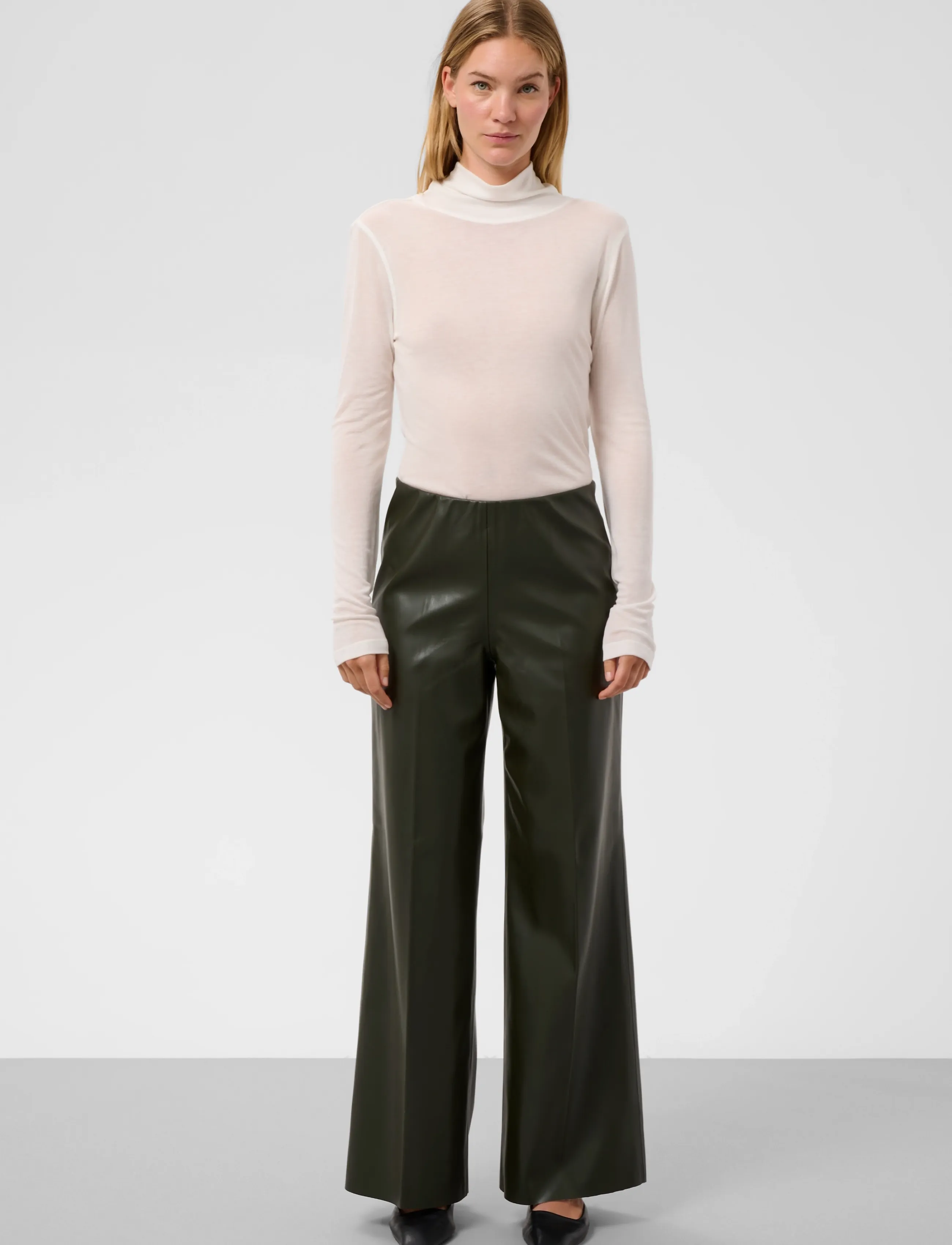 Soaked - SLKaylee Wide Long Pants - skinnbyxor - rosin - 3