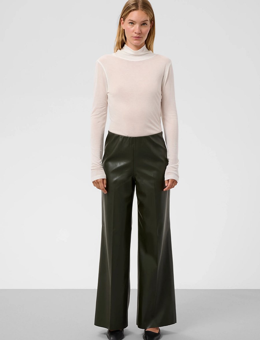 Soaked - SLKaylee Wide Long Pants - skinnbyxor - rosin - 3