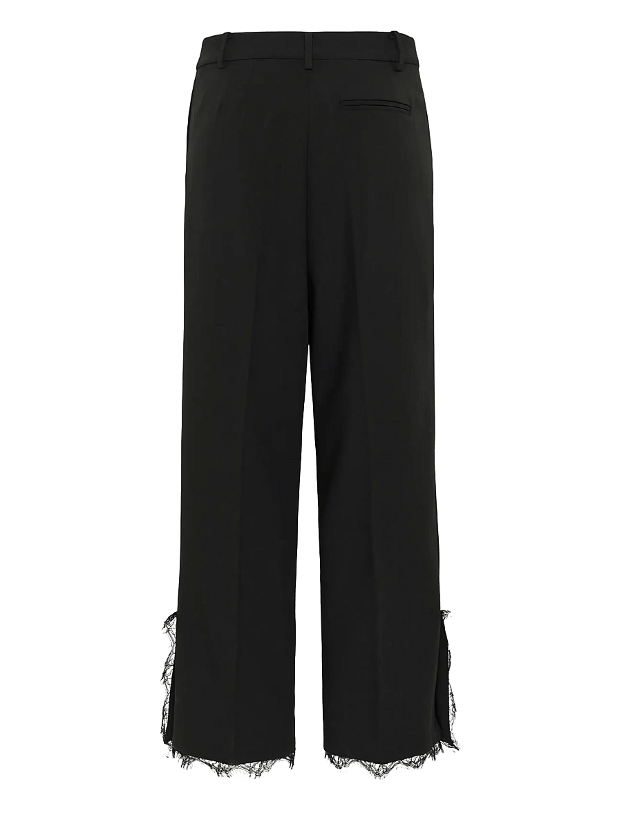 Soaked - SLCorinne Suiting Pants Lace - tailored trousers - black - 2