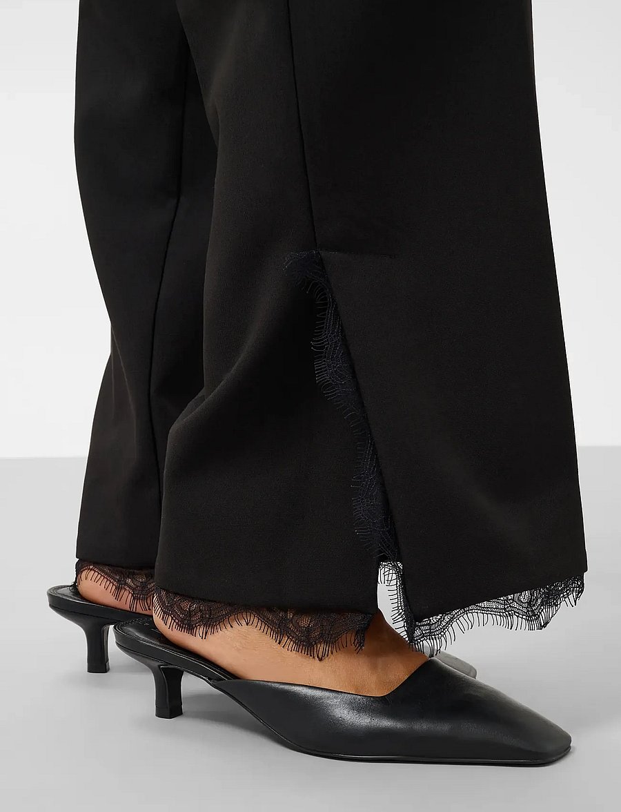 Soaked - SLCorinne Suiting Pants Lace - tailored trousers - black - 5