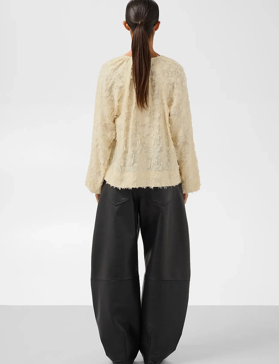 Soaked - SLRochelle Blouse - long sleeved blouses - whisper white - 4
