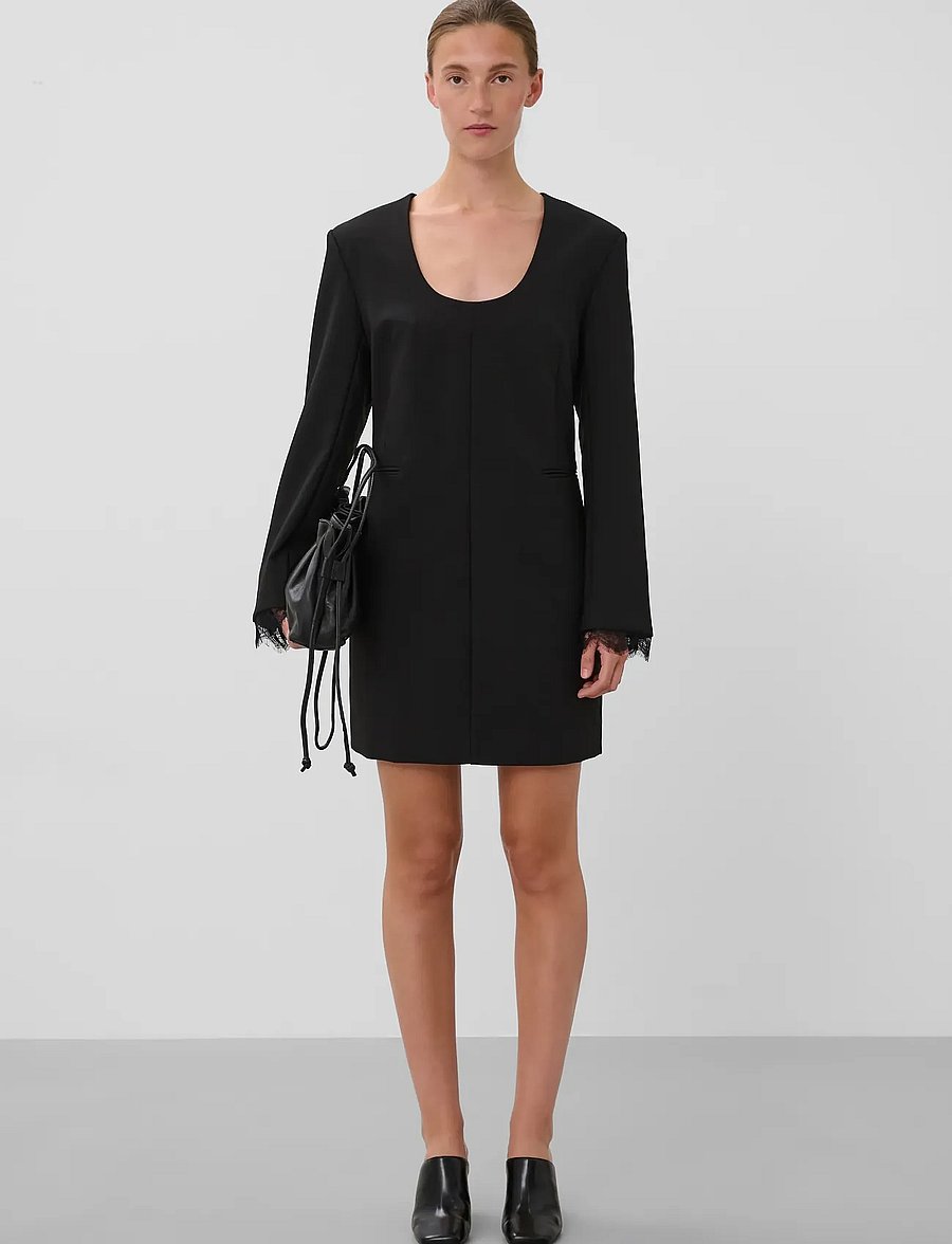 Soaked - SLCorinne Suting Dress - korta klänningar - black - 3