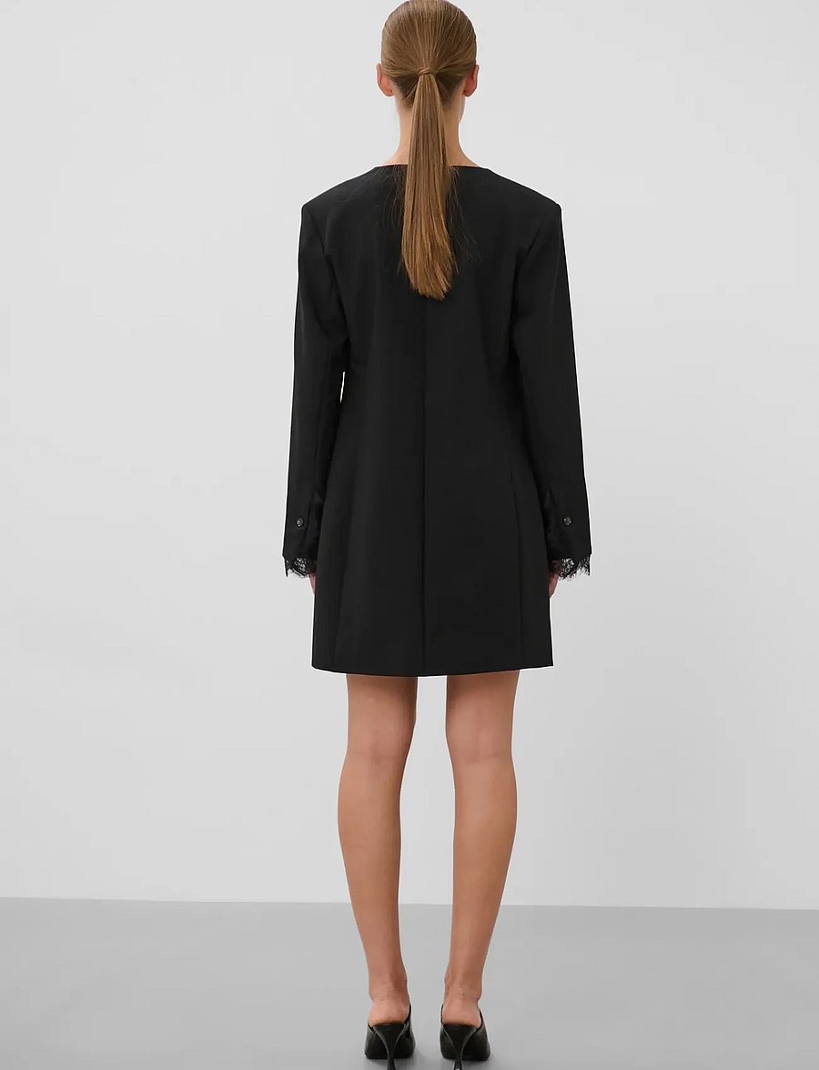 Soaked - SLCorinne Suting Dress - korta klänningar - black - 4