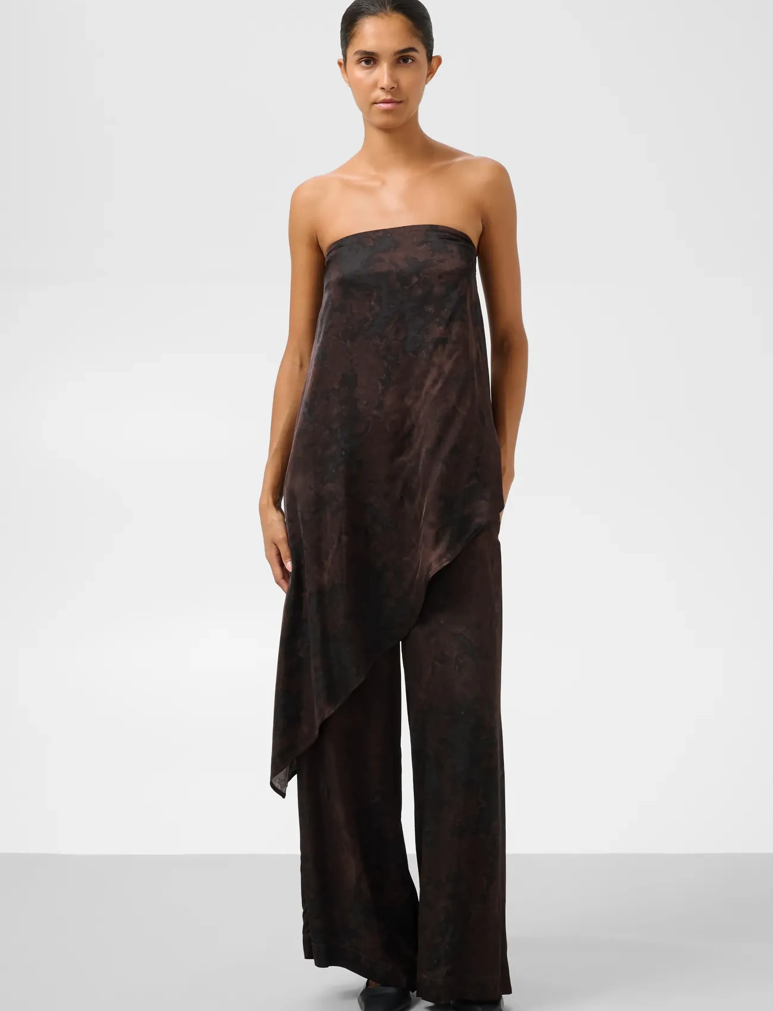 Soaked - SLCinna Pull Up Pants Printed - culottes - brown shadows - 3