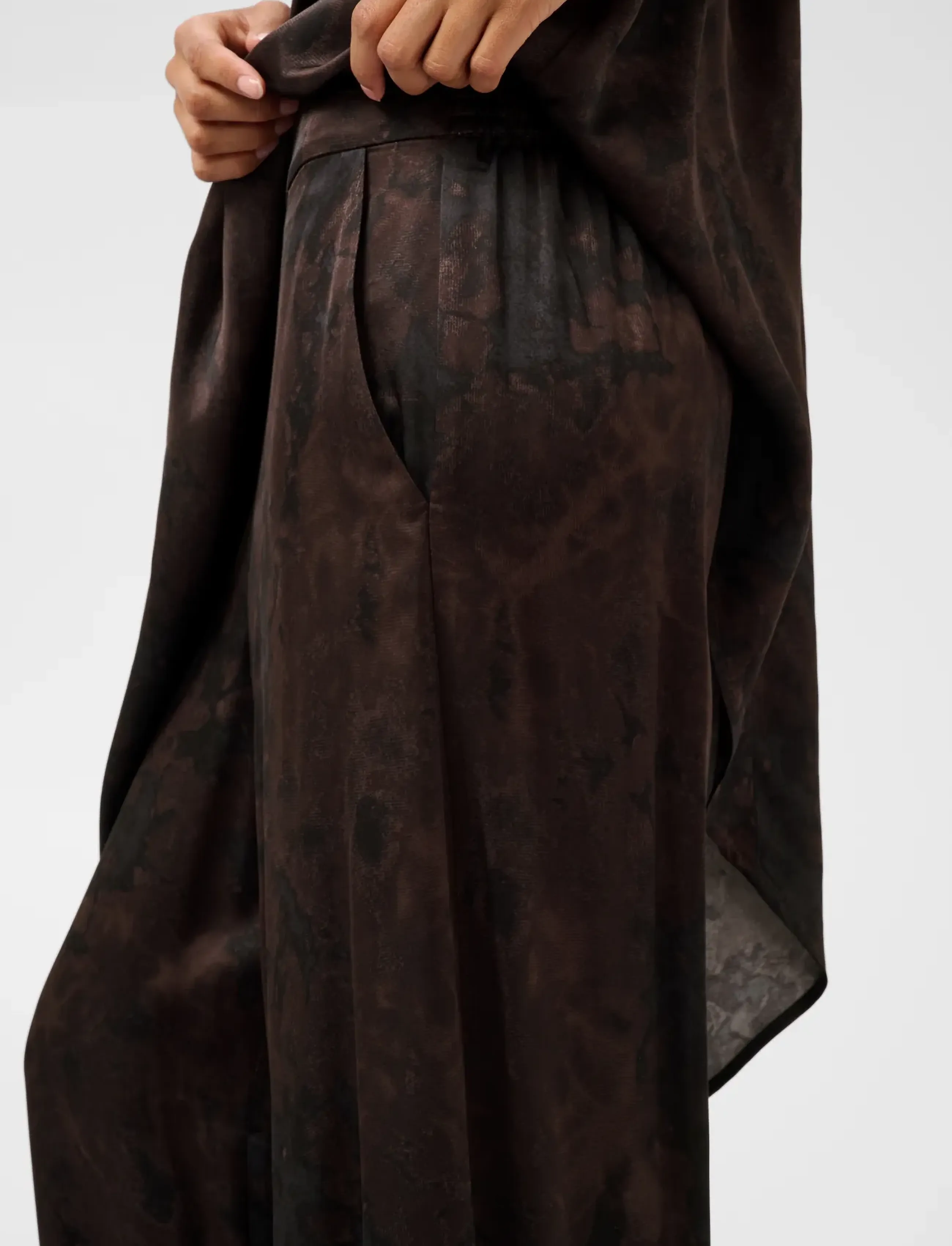 Soaked - SLCinna Pull Up Pants Printed - culottes - brown shadows - 5