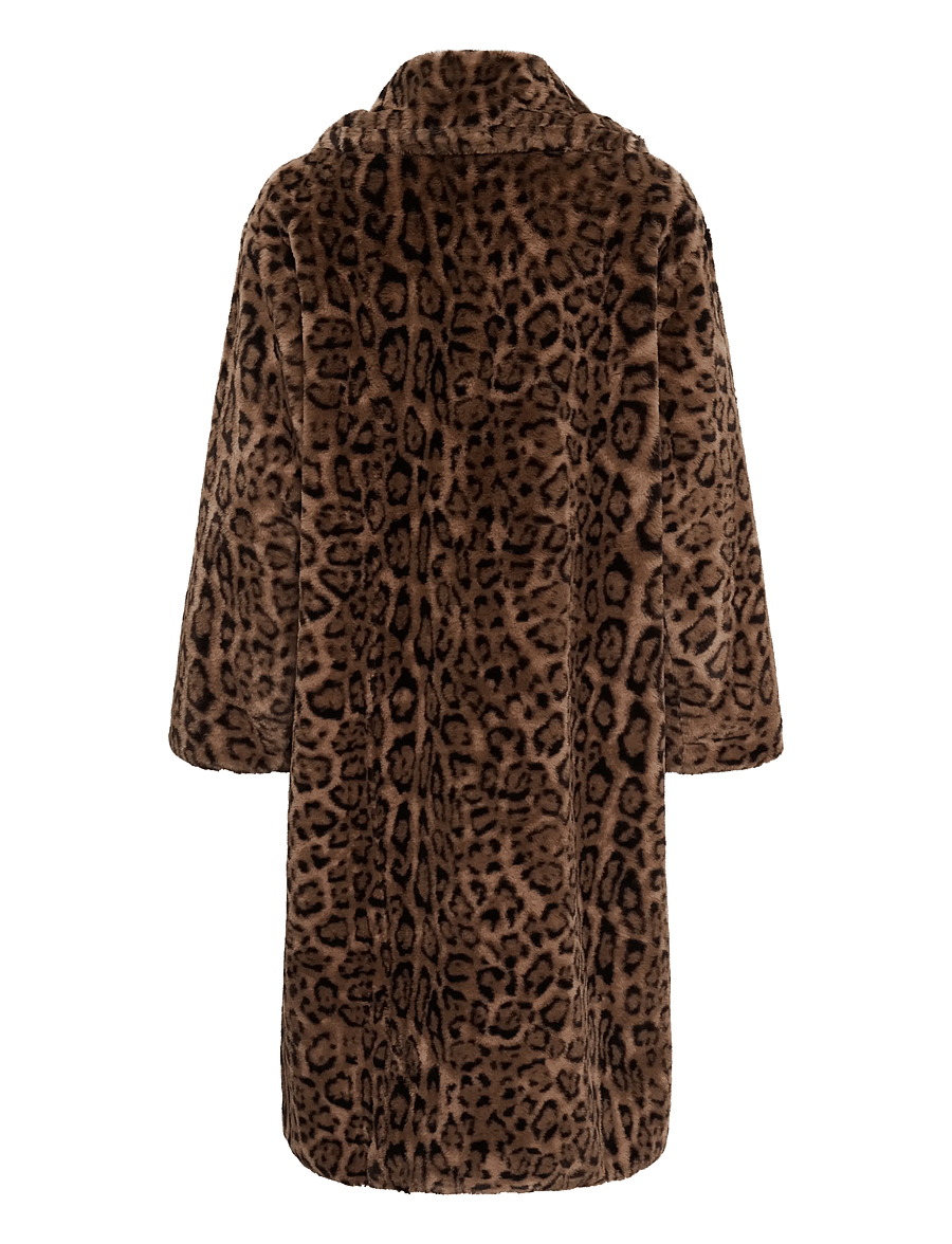 Soaked - SLLeona Estacia Coat - portabella leopard pattern - 1