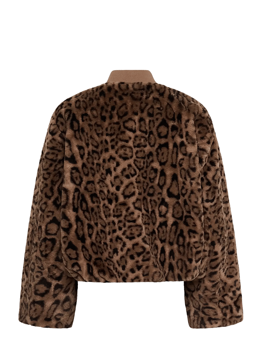 Soaked - SLLeona Estacia Bomber Jacket - portabella leopard pattern - 1