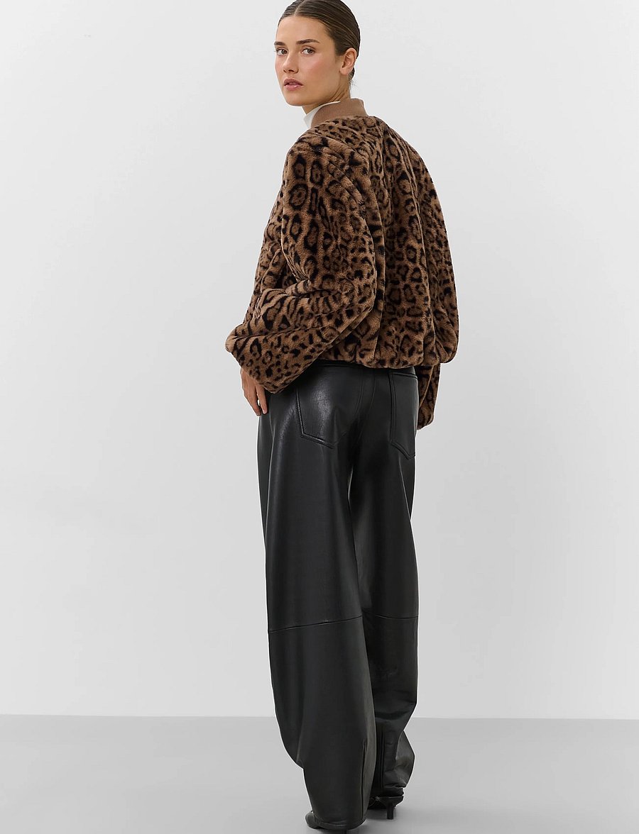 Soaked - SLLeona Estacia Bomber Jacket - spring jackets - portabella leopard pattern - 4