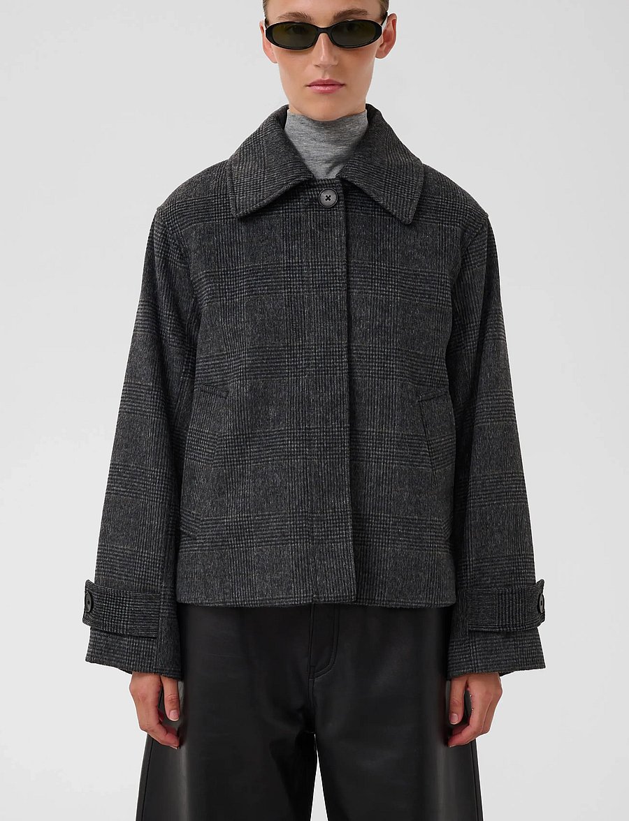 Soaked - SLMaka Akeleje Jacket - grey melange check - 0