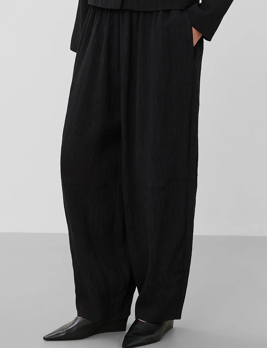 Soaked - SLCevilla Pants - hosen mit geradem bein - black - 0