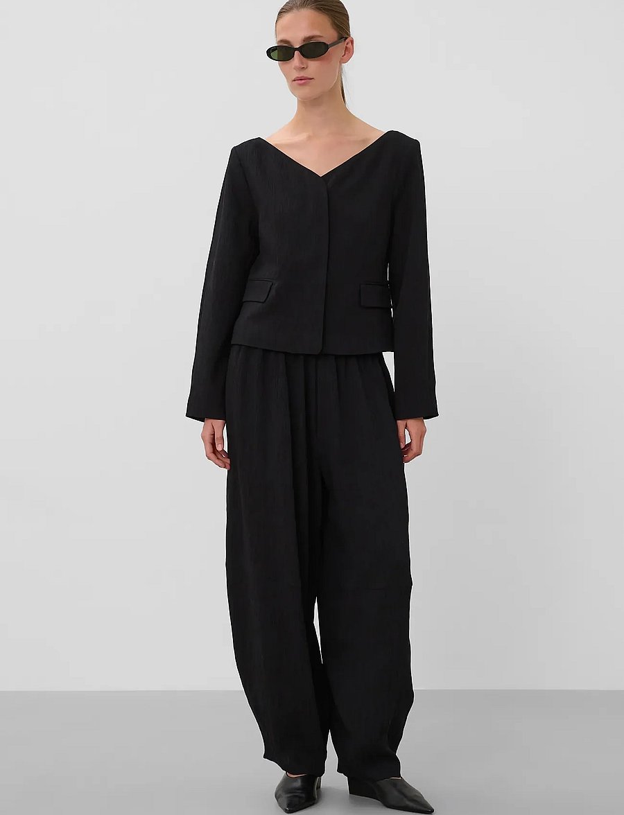 Soaked - SLCevilla Pants - hosen mit geradem bein - black - 3