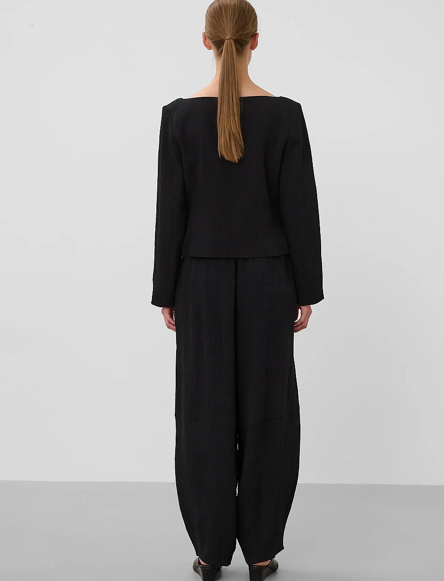 Soaked - SLCevilla Pants - hosen mit geradem bein - black - 4