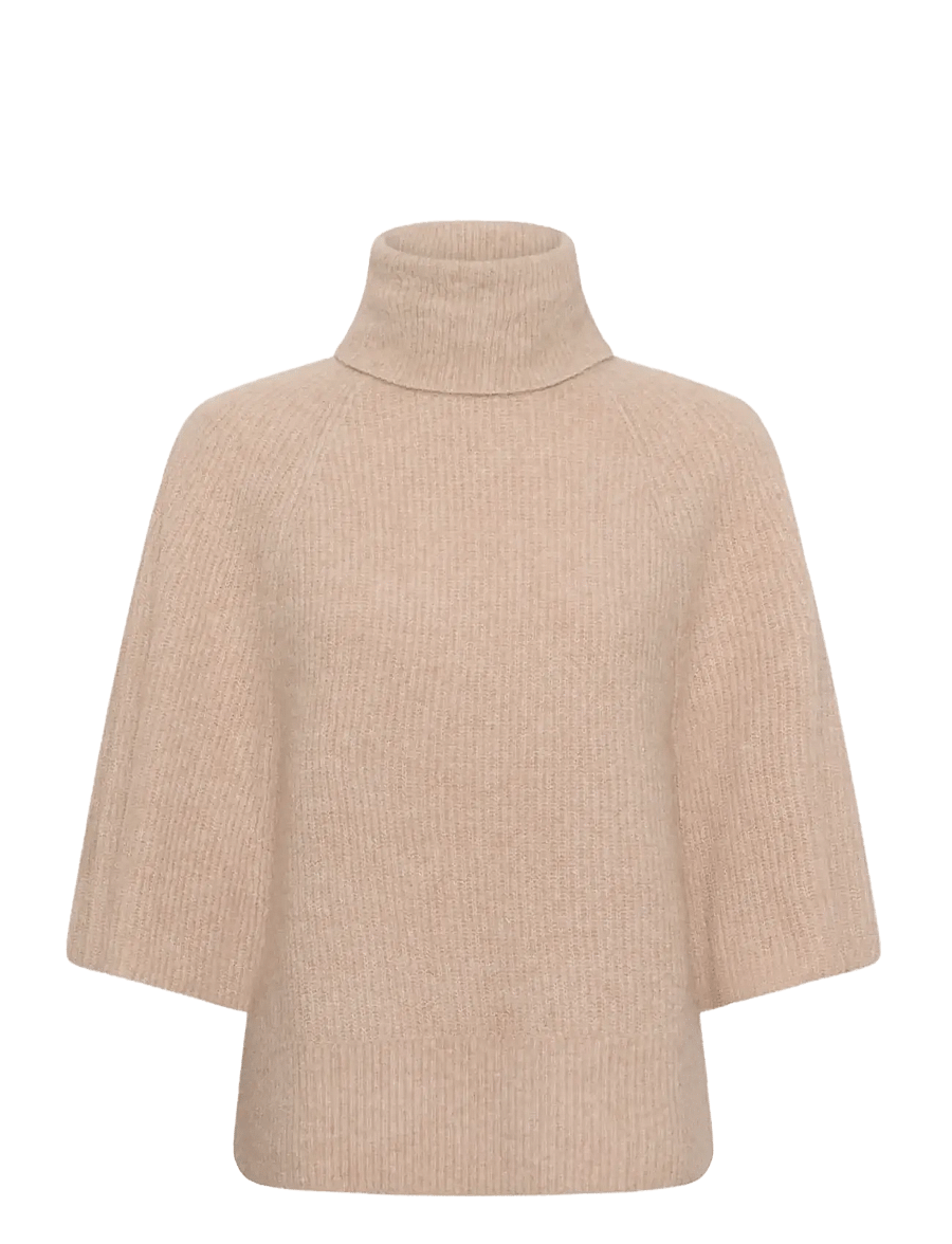 Soaked - SLBean Flare Pullover - jumpers - wood ash melange - 1