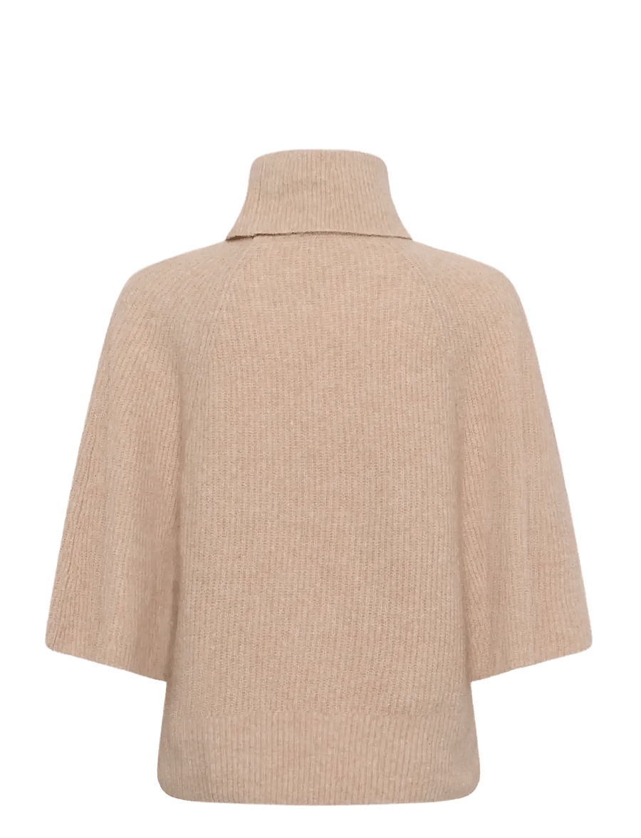 Soaked - SLBean Flare Pullover - jumpers - wood ash melange - 2