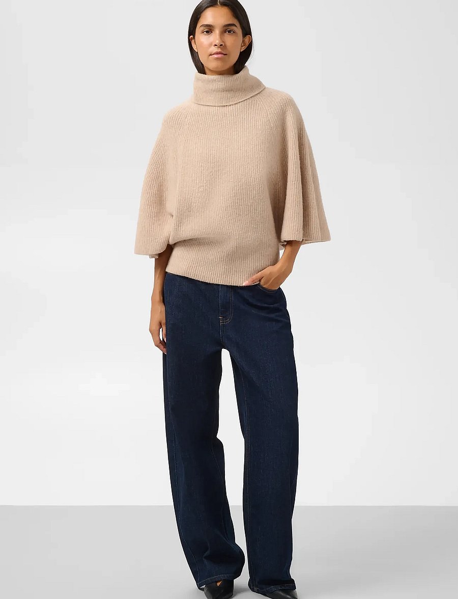 Soaked - SLBean Flare Pullover - jumpers - wood ash melange - 3