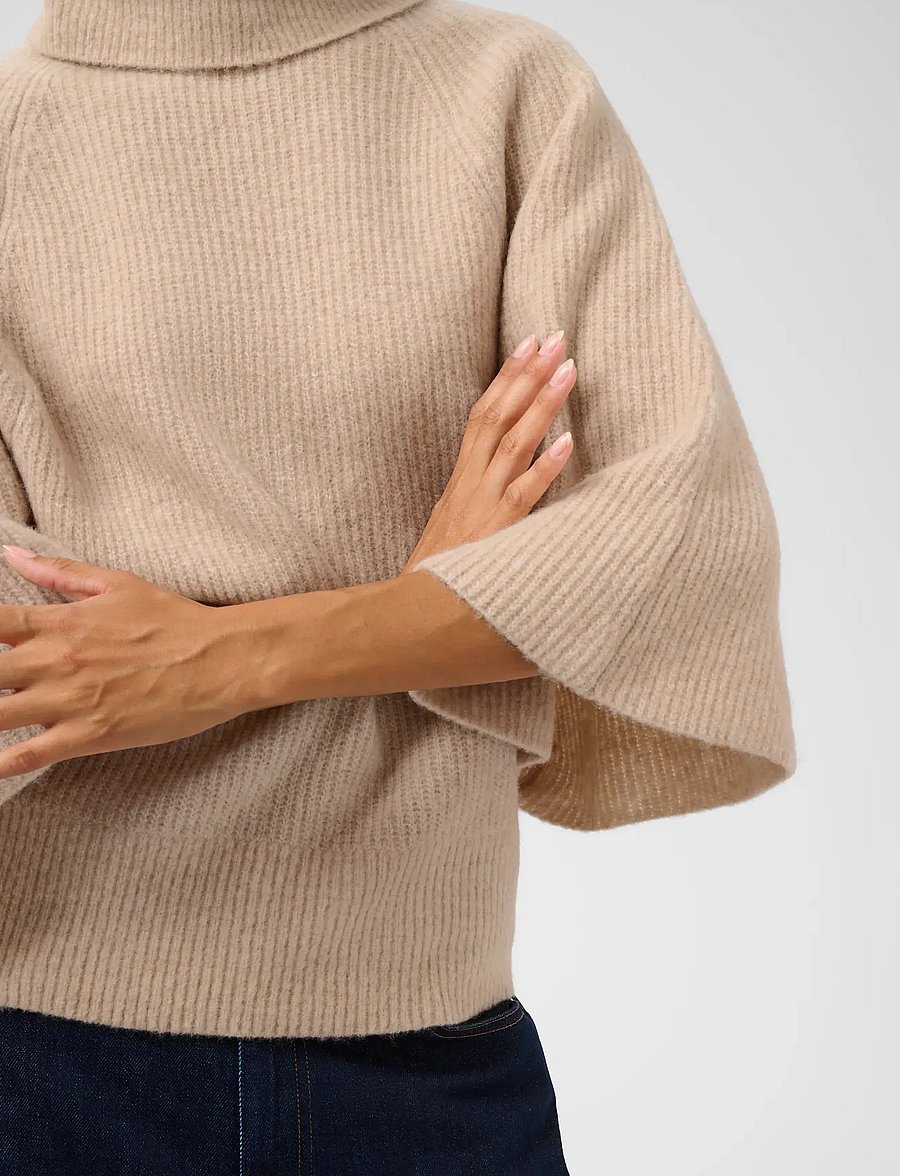 Soaked - SLBean Flare Pullover - jumpers - wood ash melange - 5