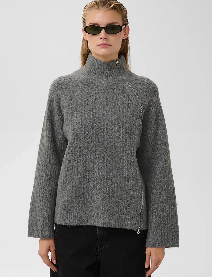 Soaked - SLAcorn Pullover - jumpers - dark grey melange - 0
