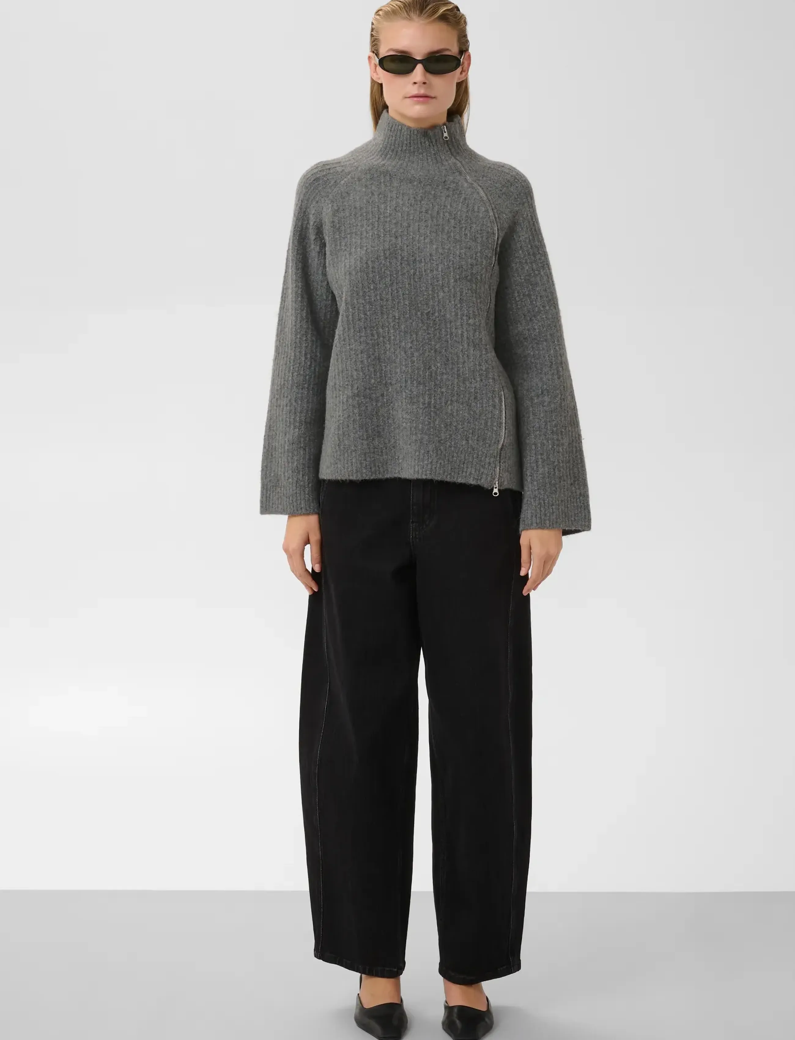 Soaked - SLAcorn Pullover - jumpers - dark grey melange - 3