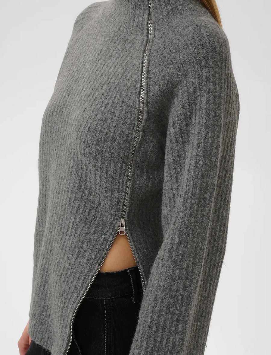 Soaked - SLAcorn Pullover - jumpers - dark grey melange - 5
