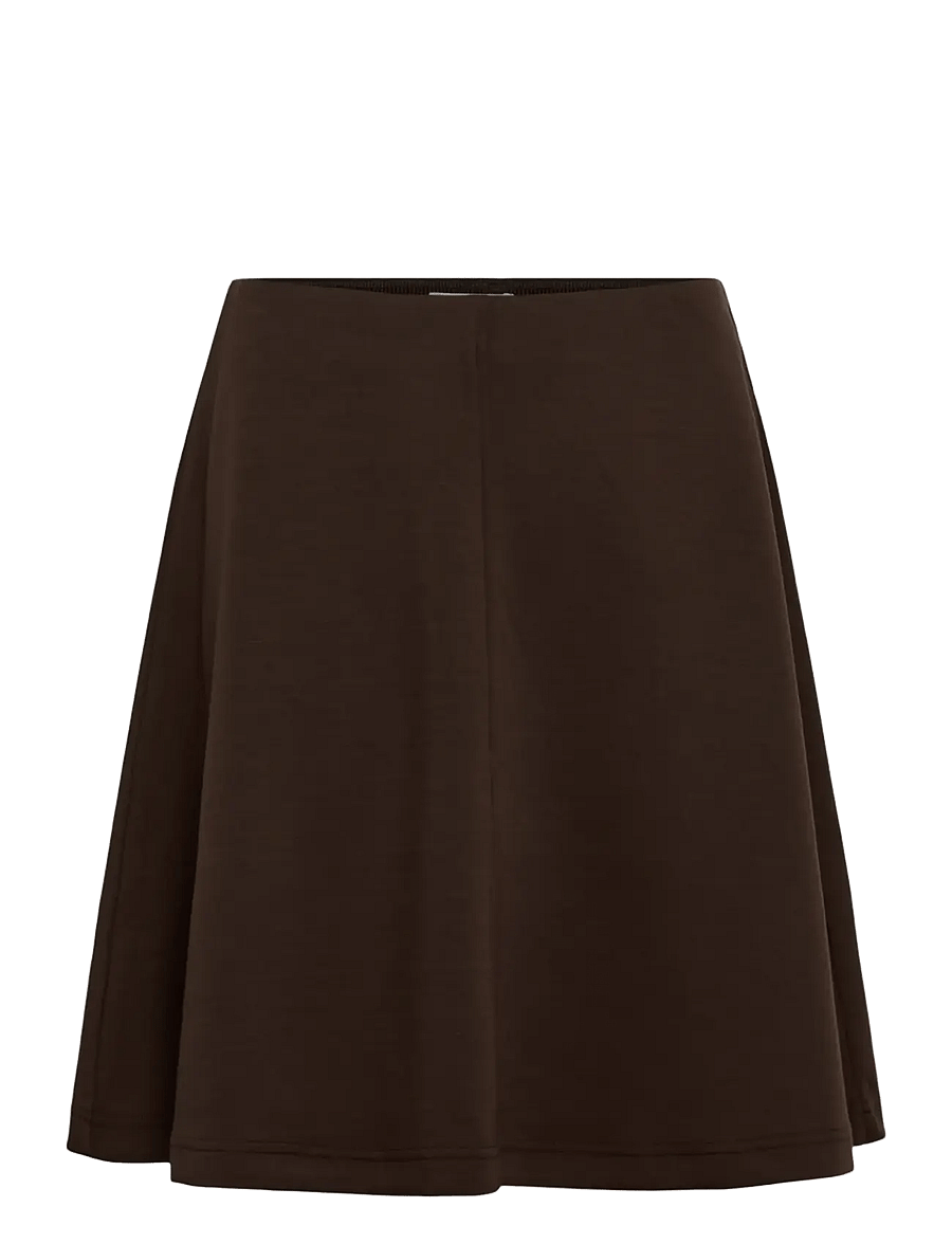 Soaked - SLMarigold Skater Skirt - knitted skirts - chocolate brown - 1