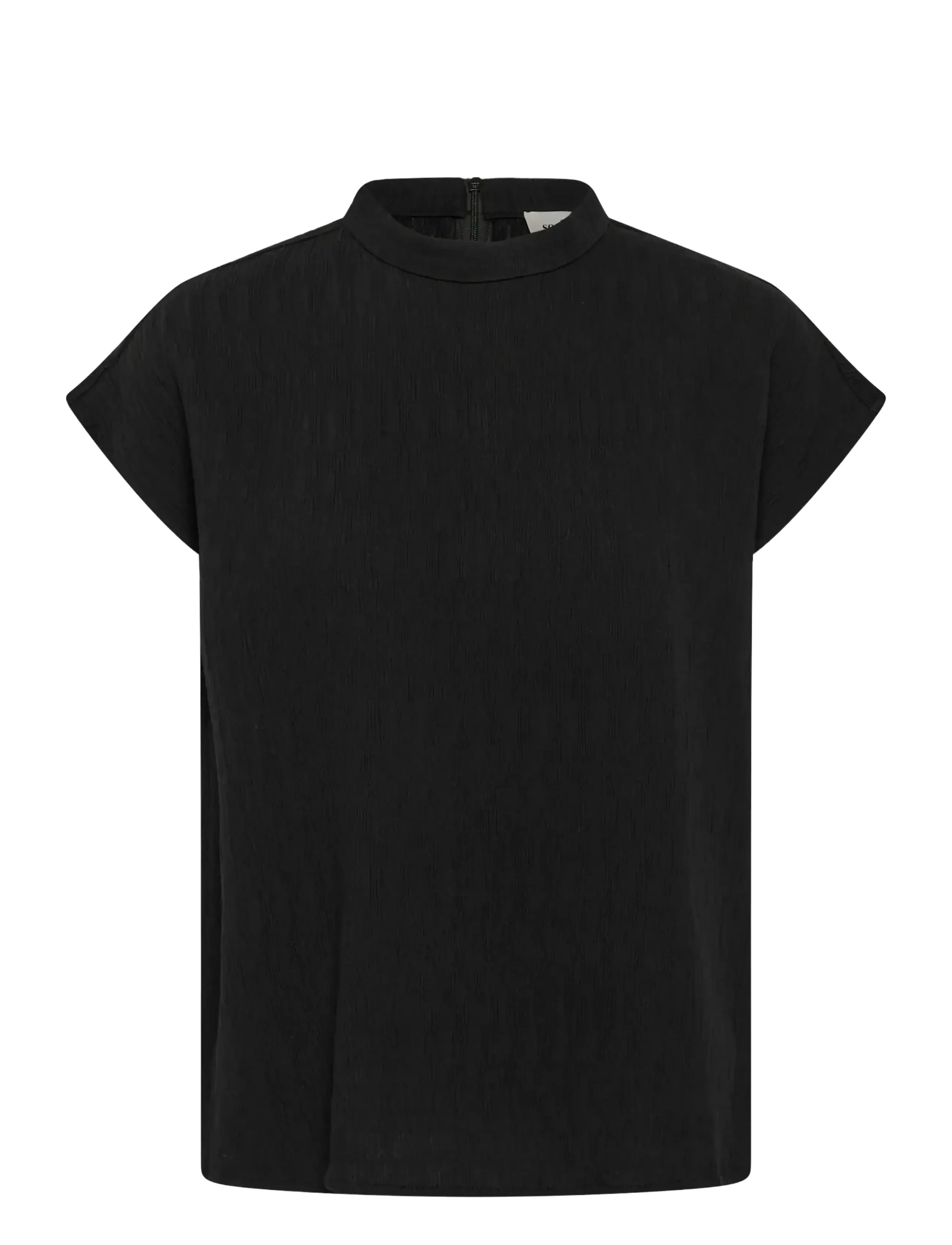 Soaked SLCevilla Highneck Blouse - Clothing - BLACK / black
