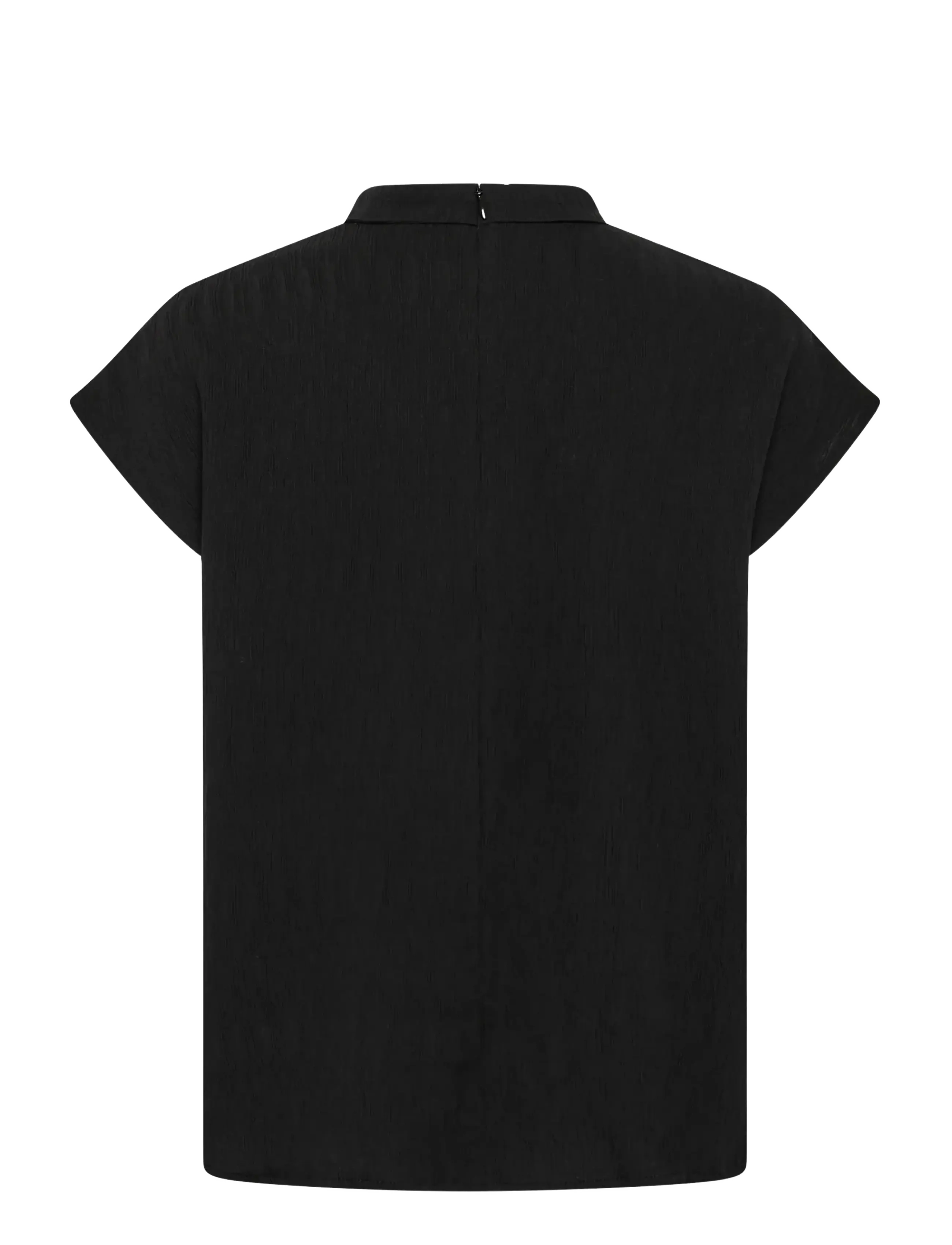 Soaked - SLCevilla Highneck Blouse - short-sleeved blouses - black - 2