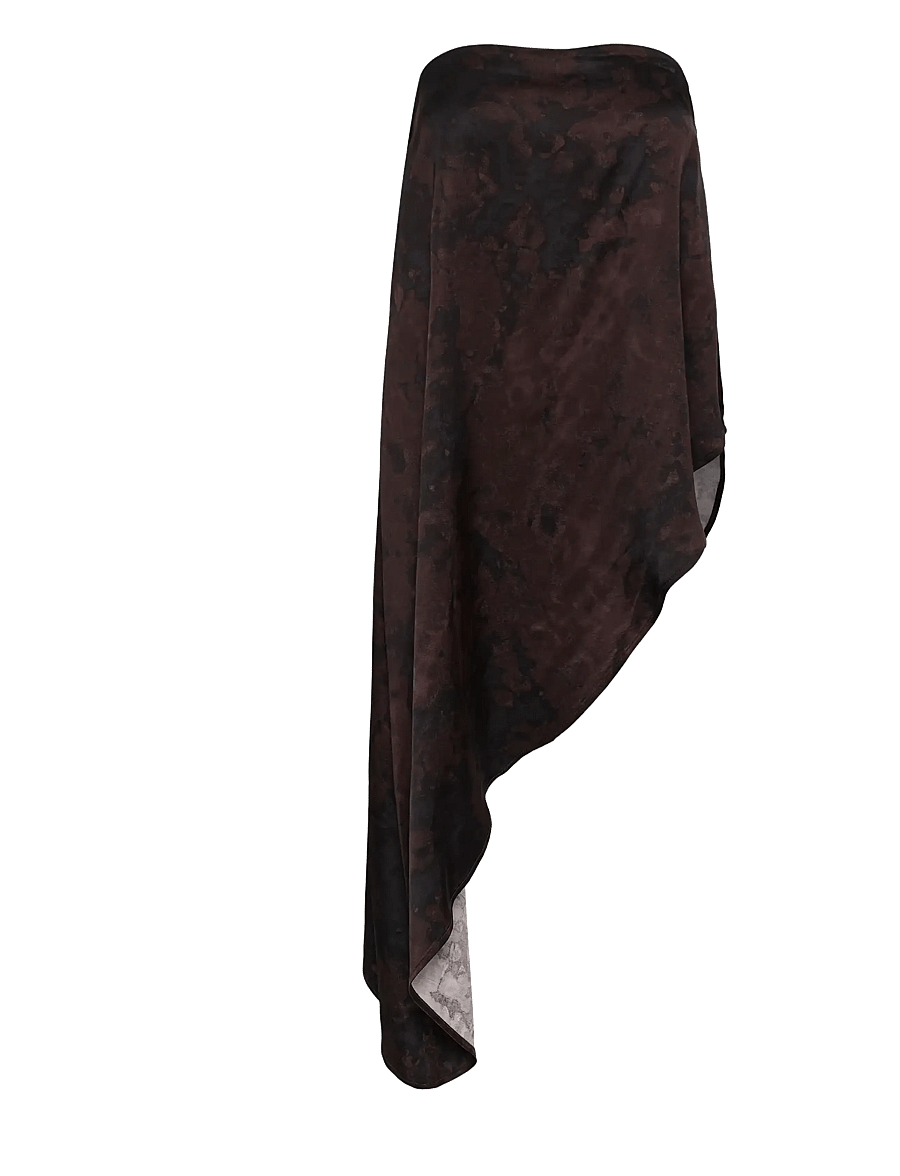 Soaked - SLCinna Asymetric Top - short-sleeved blouses - brown shadows - 1