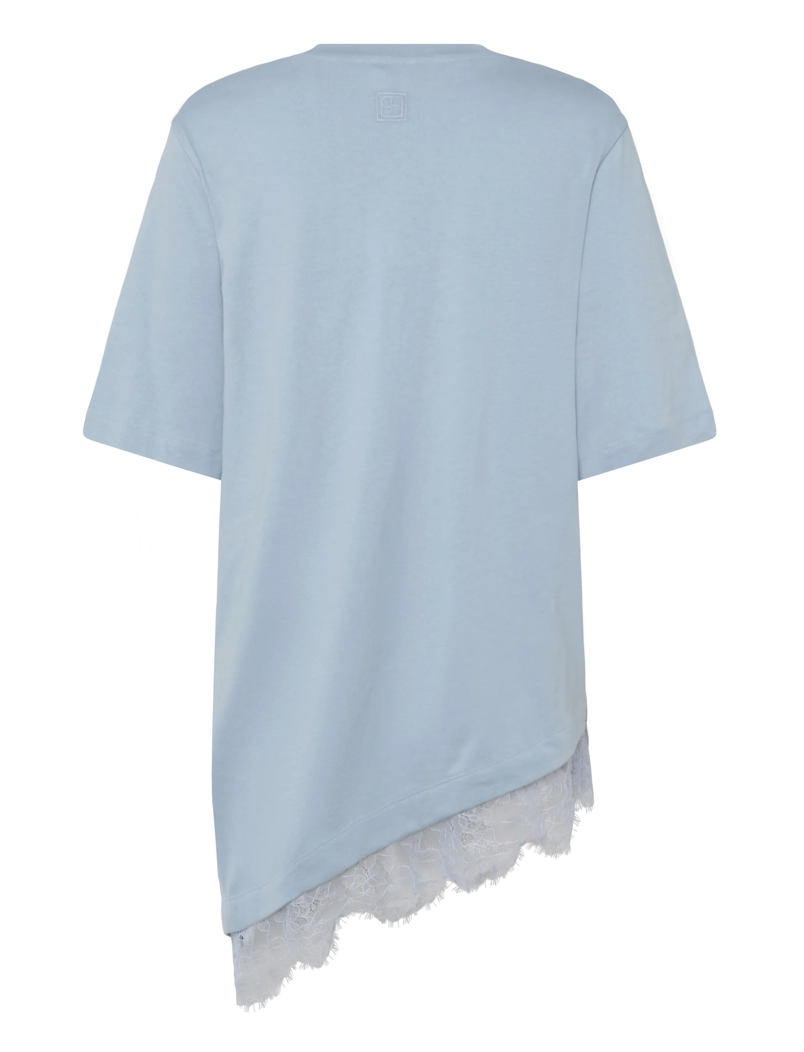 Soaked - SLJina Lace Tee - t-shirts - ashley blue - 2
