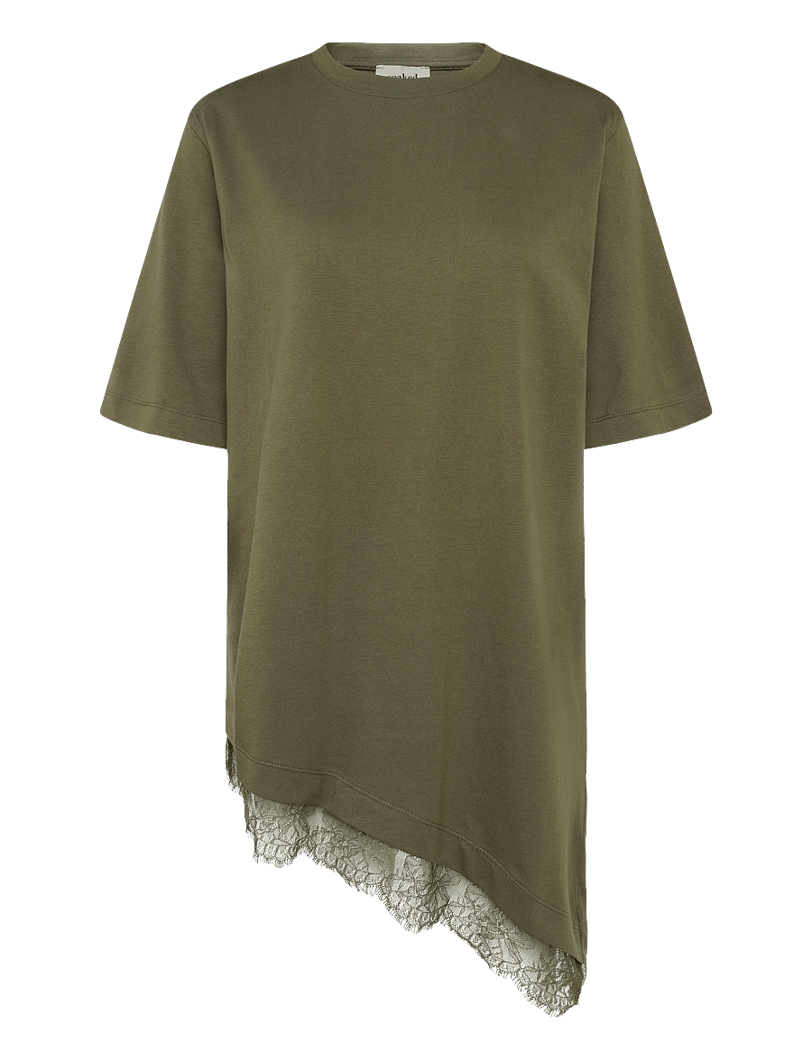Soaked - SLJina Lace Tee - beech - 1