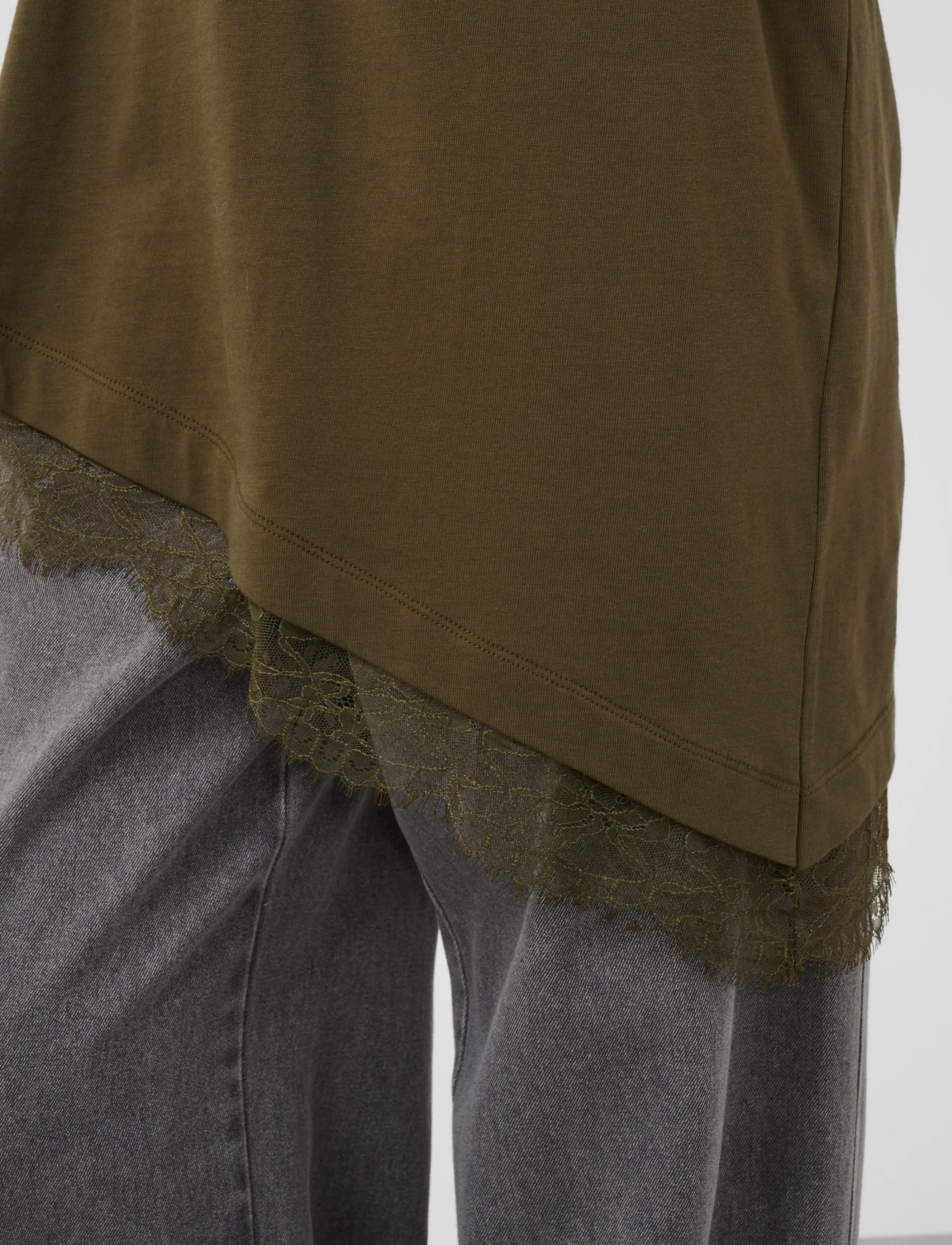 Soaked - SLJina Lace Tee - beech - 5