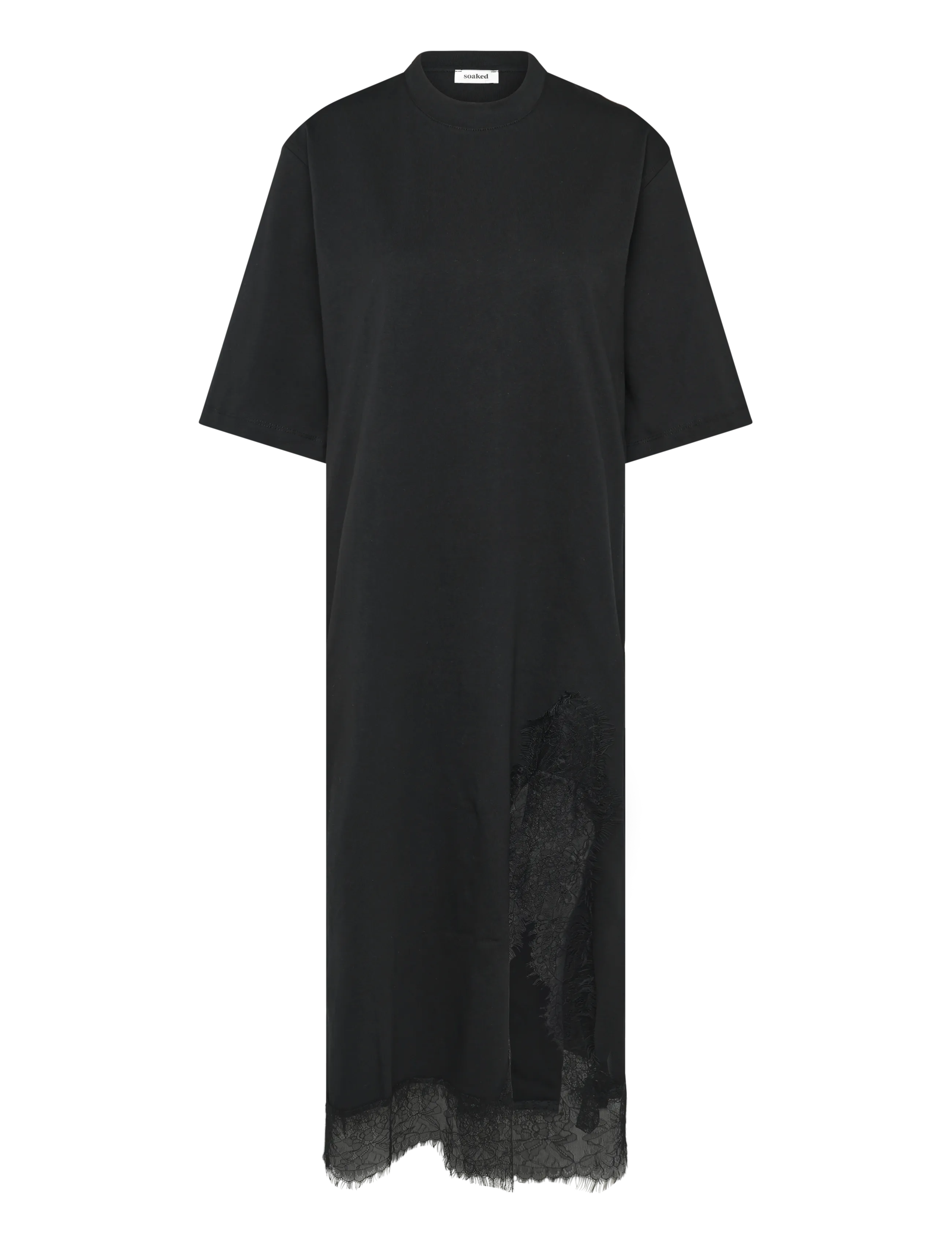 Soaked - SLJina Lace Dress - t-shirtkjoler - black - 1