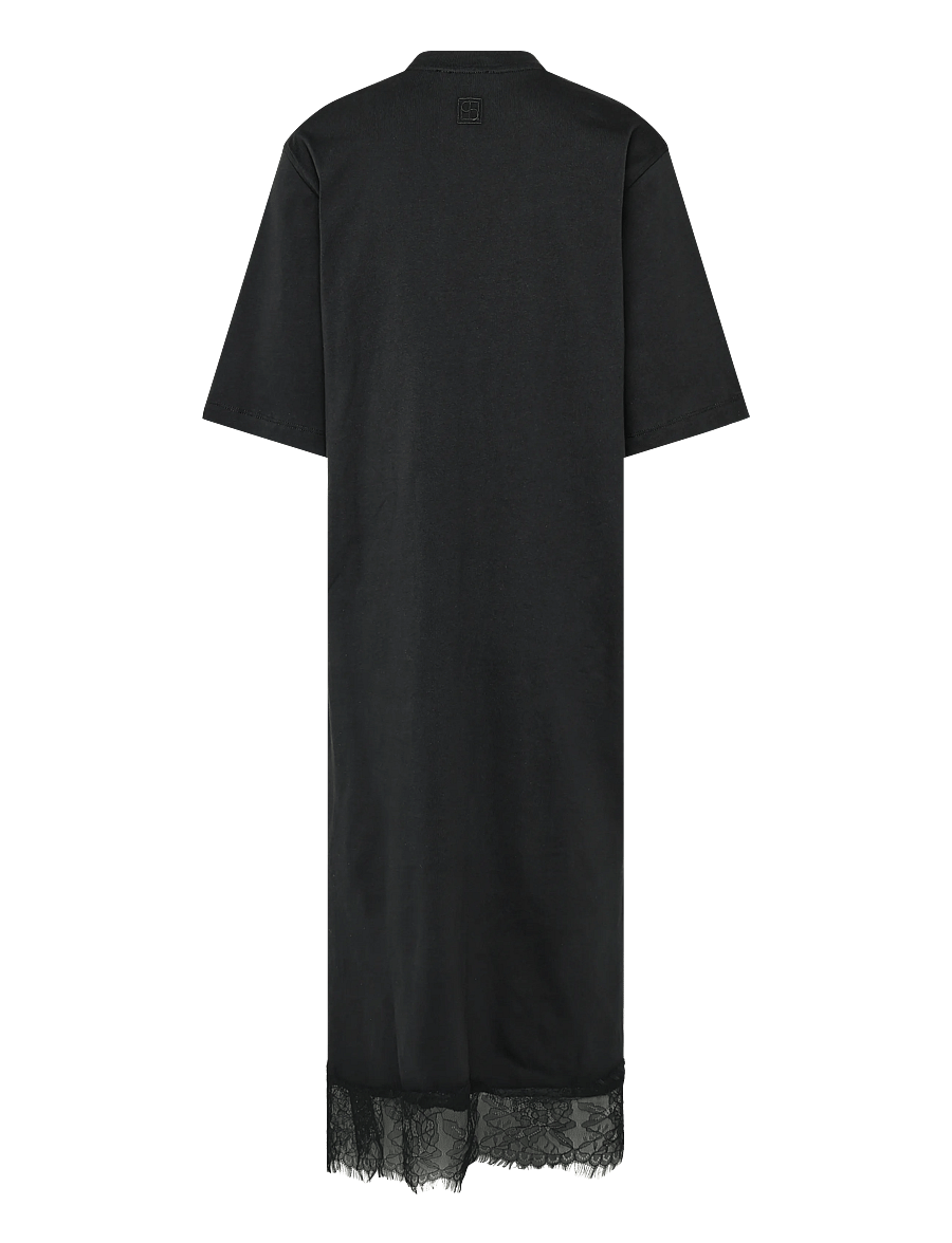 Soaked - SLJina Lace Dress - t-shirtklänningar - black - 2