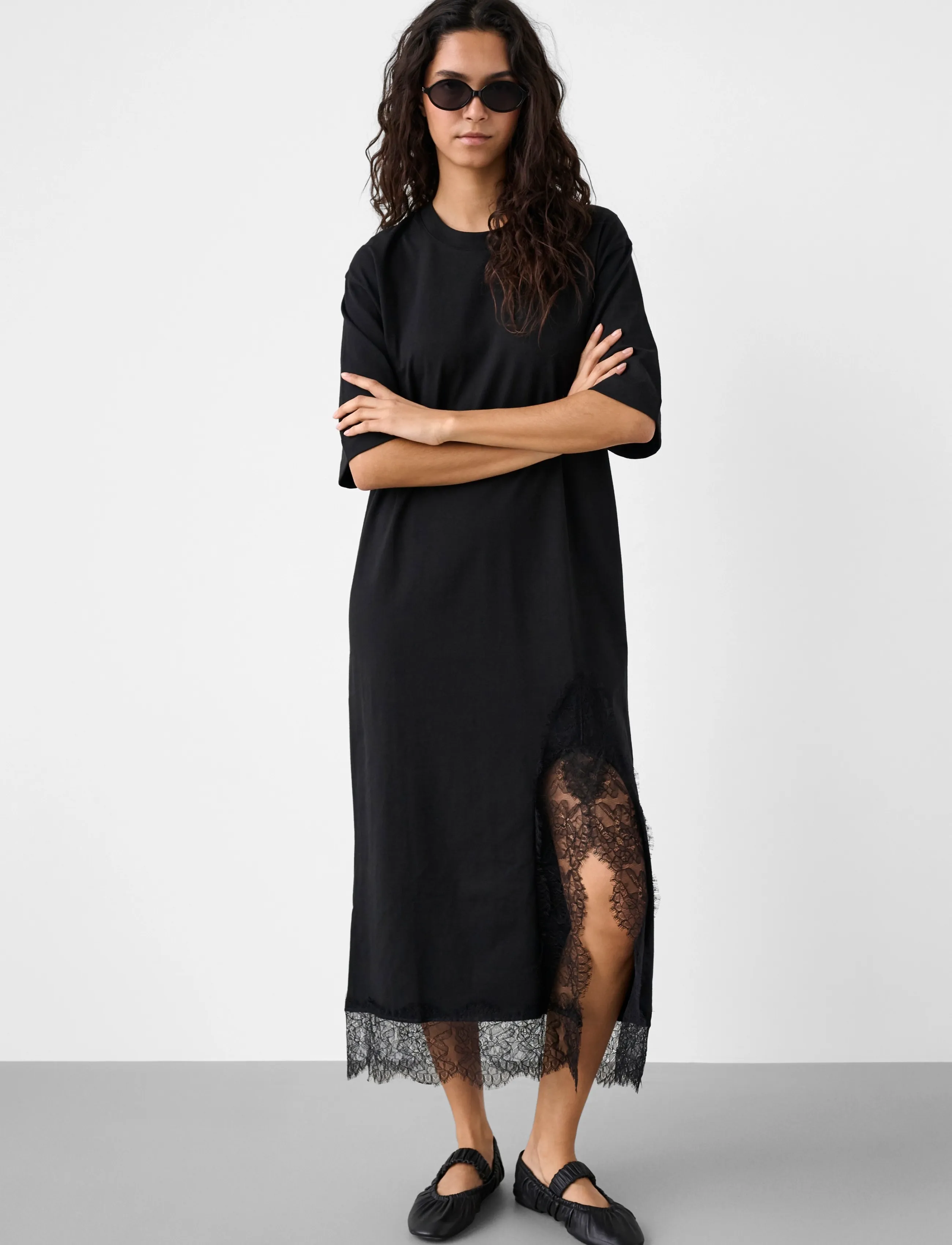 Soaked - SLJina Lace Dress - t-shirtkjoler - black - 2