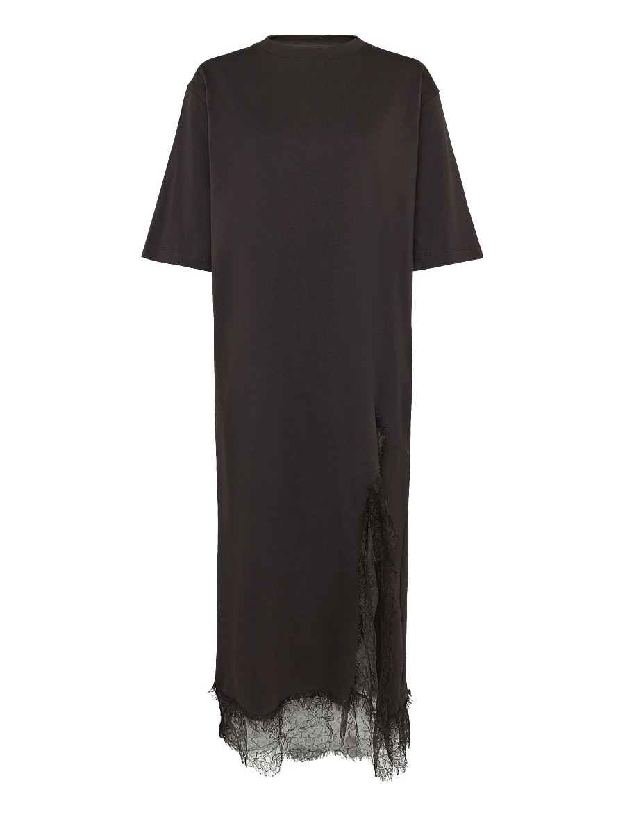 Soaked - SLJina Lace Dress - t-shirt-kleider - chocolate torte - 1