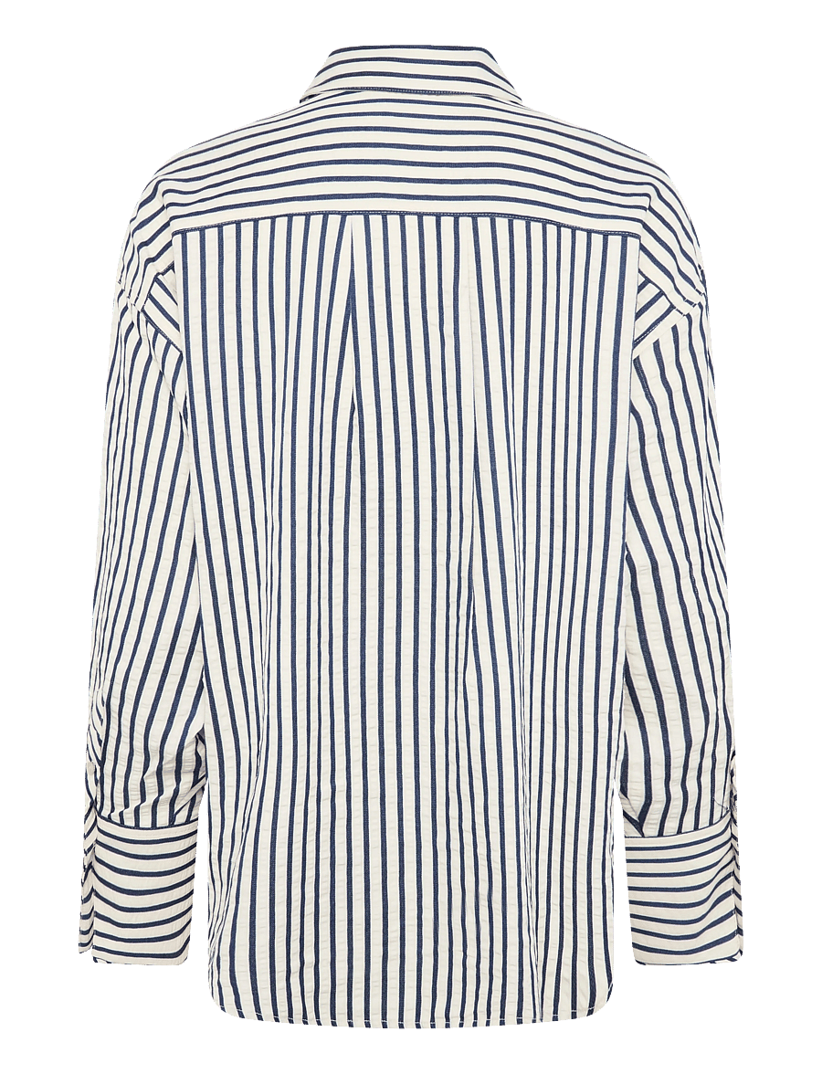 Soaked - SLToledo Shirt LS - langærmede skjorter - stripe white blue - 1