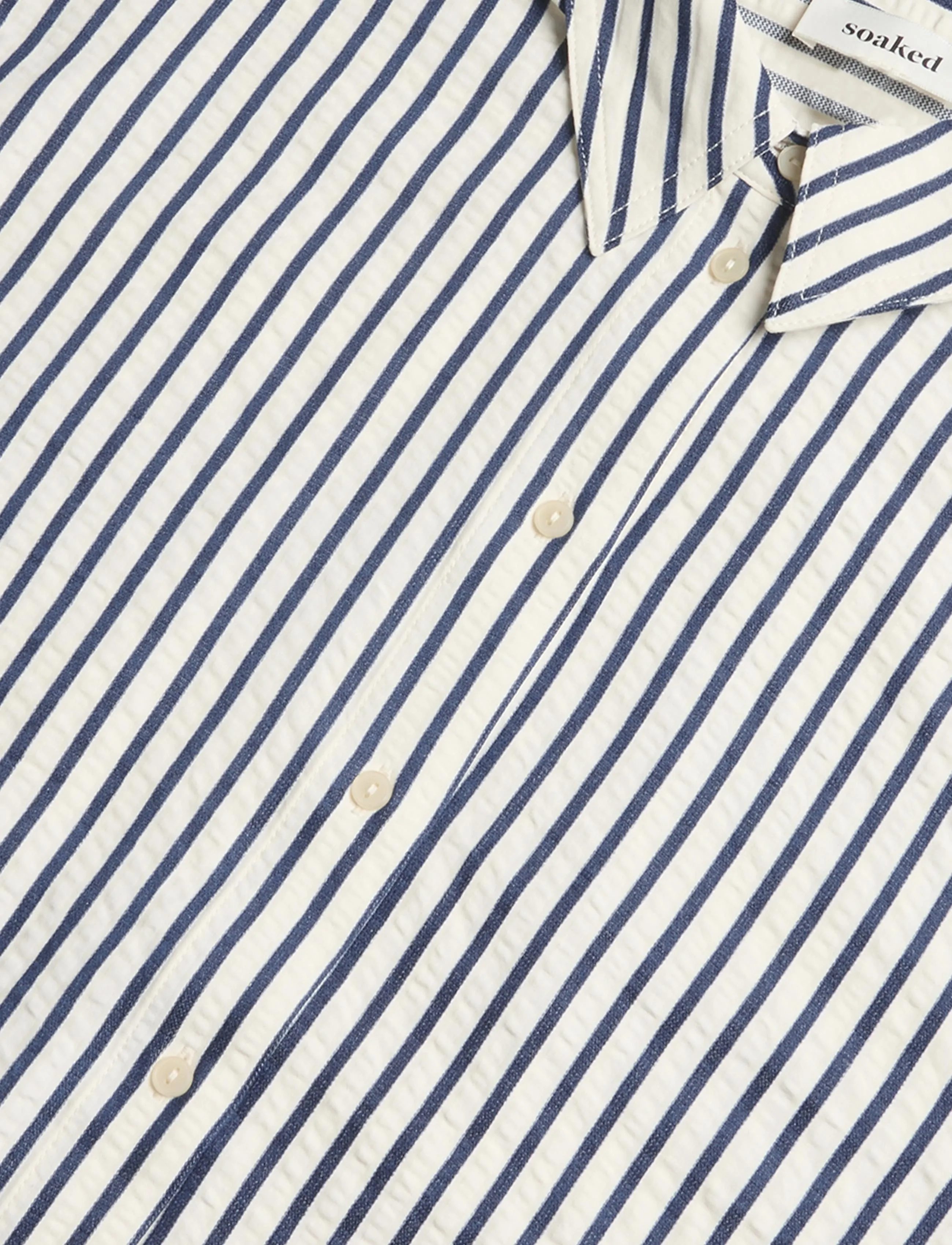 Soaked - SLToledo Shirt LS - langærmede skjorter - stripe white blue - 2