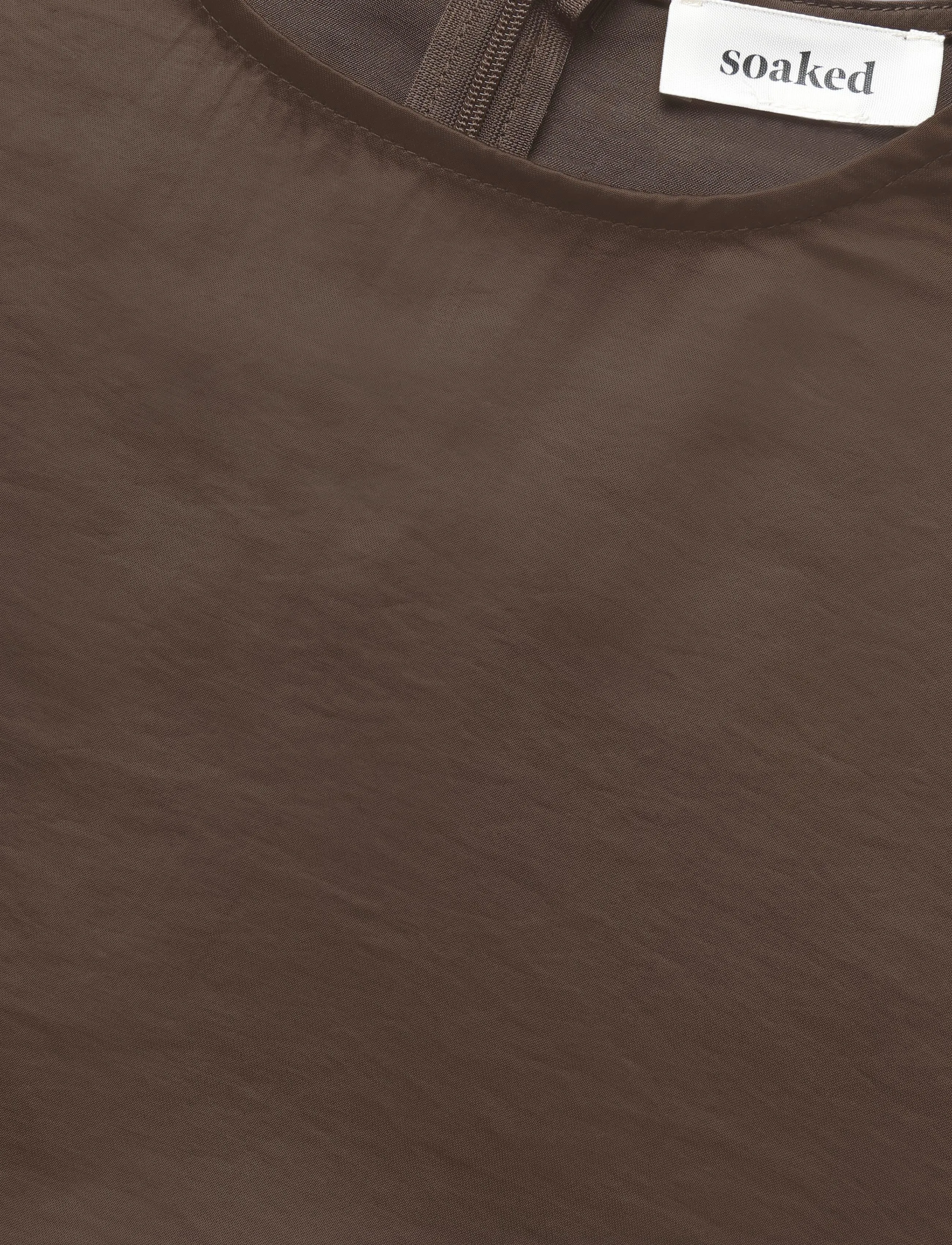 Soaked - SLVerona Fringe Blouse - kurzärmelige blusen - chocolate brown - 5