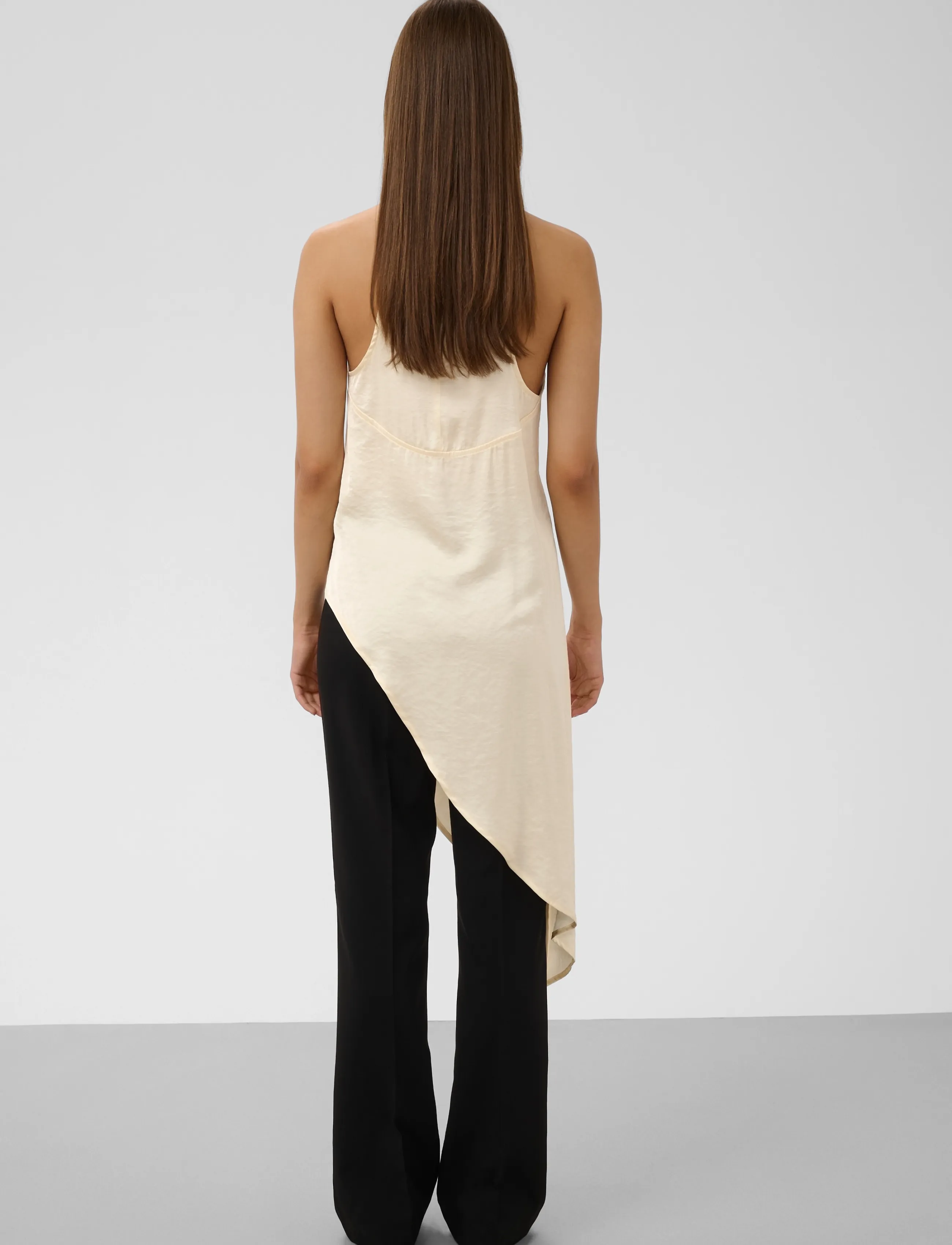 Soaked - SLVerona Assymetric Top - Ärmlösa blusar - antique white - 4