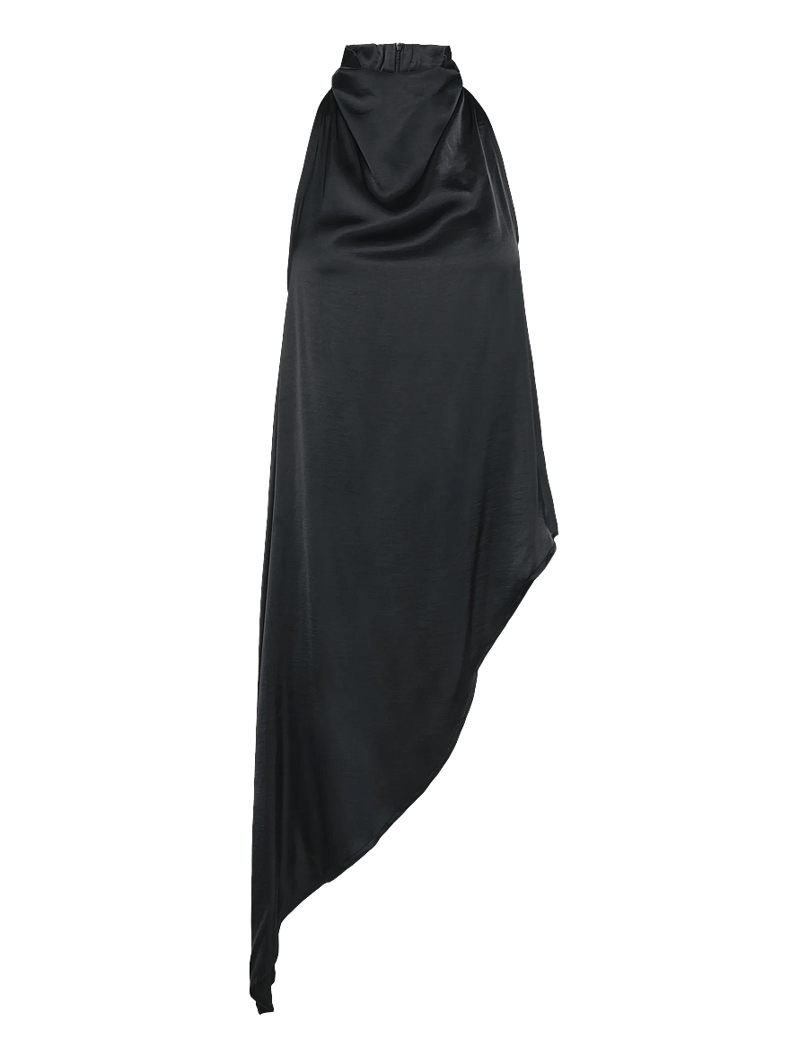 Soaked - SLVerona Assymetric Top - Ærmeløse bluser - black - 1