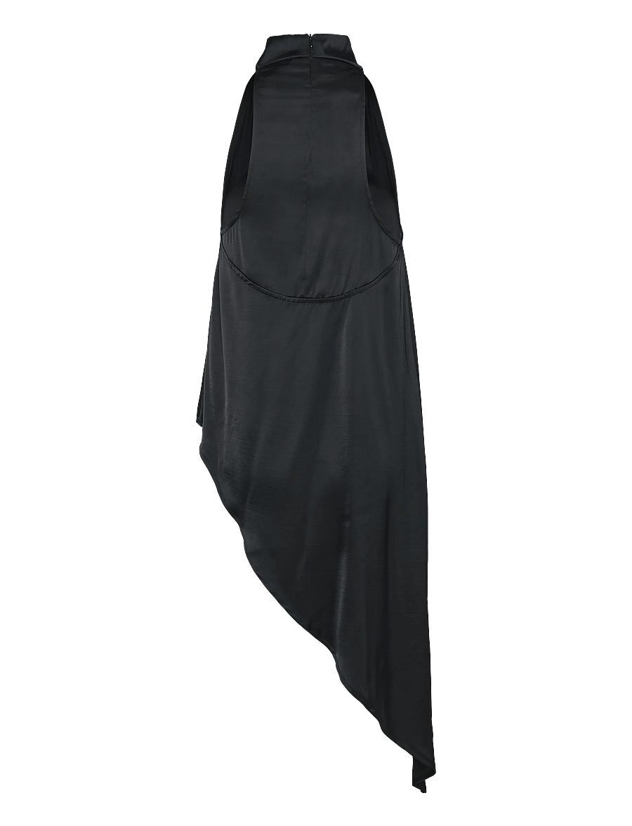 Soaked - SLVerona Assymetric Top - Ærmeløse bluser - black - 2