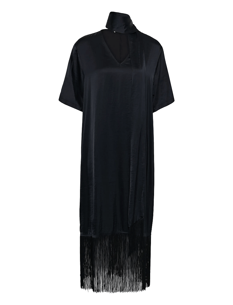 Soaked - SLVerona Fringe Dress - korte kjoler - black - 1