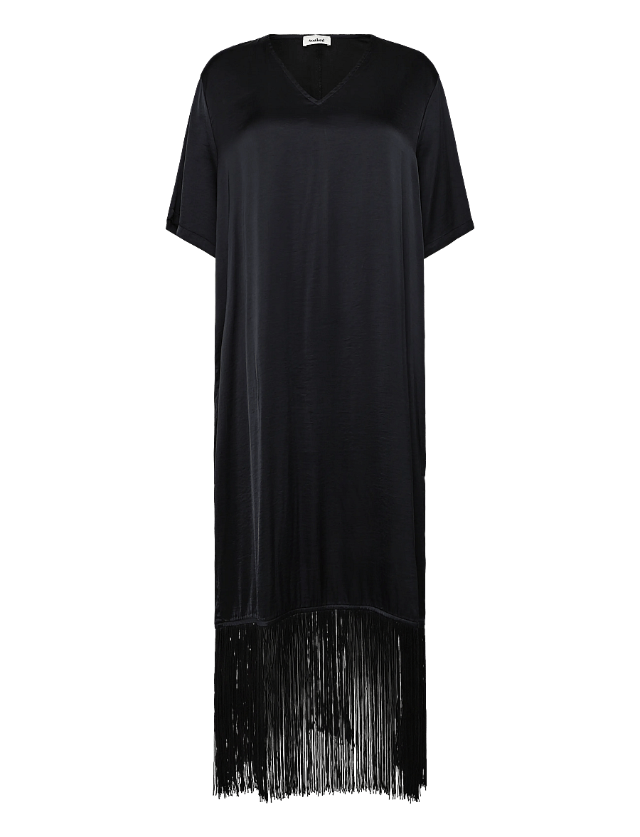Soaked - SLVerona Fringe Dress - short dresses - black - 1