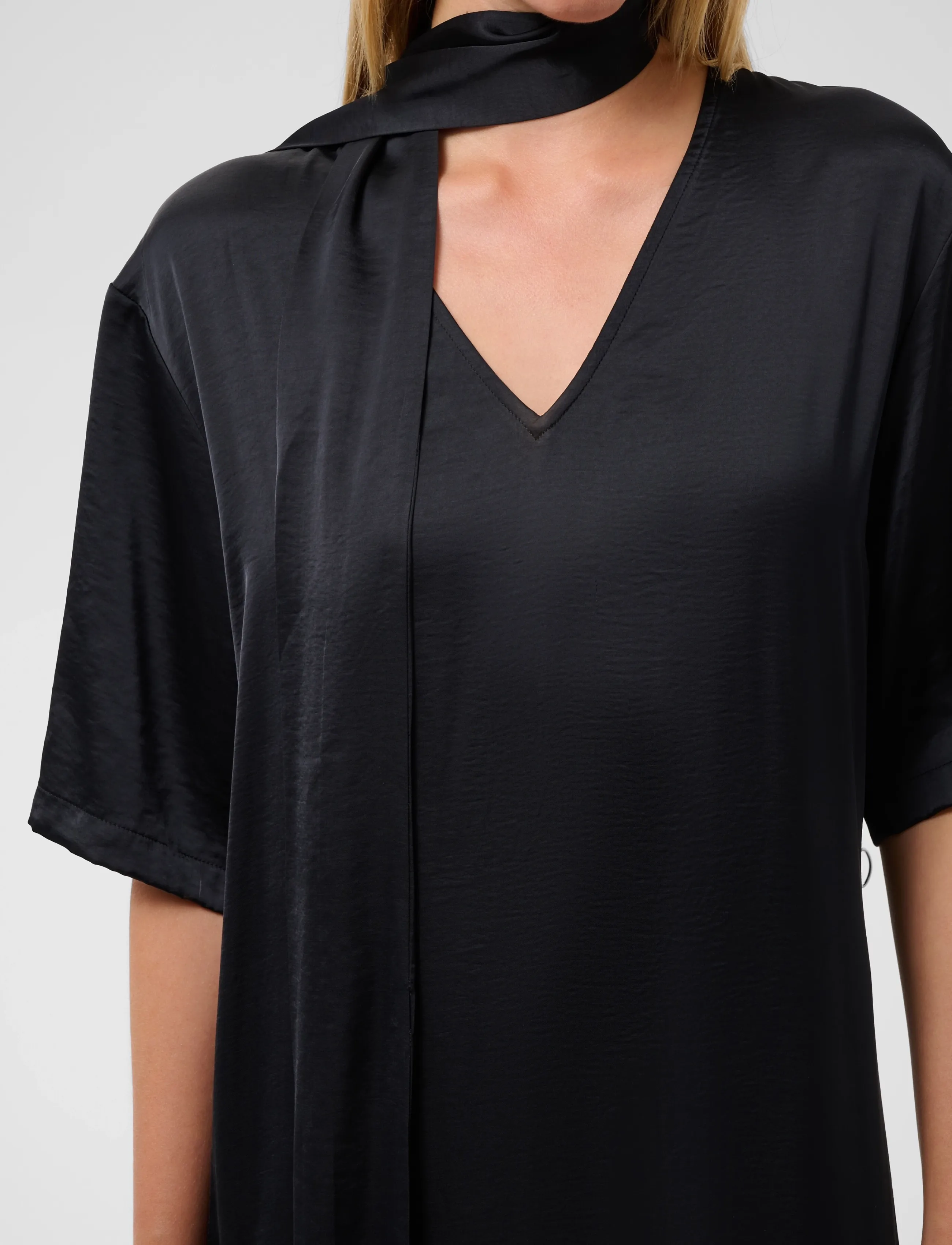 Soaked - SLVerona Fringe Dress - korte kjoler - black - 4