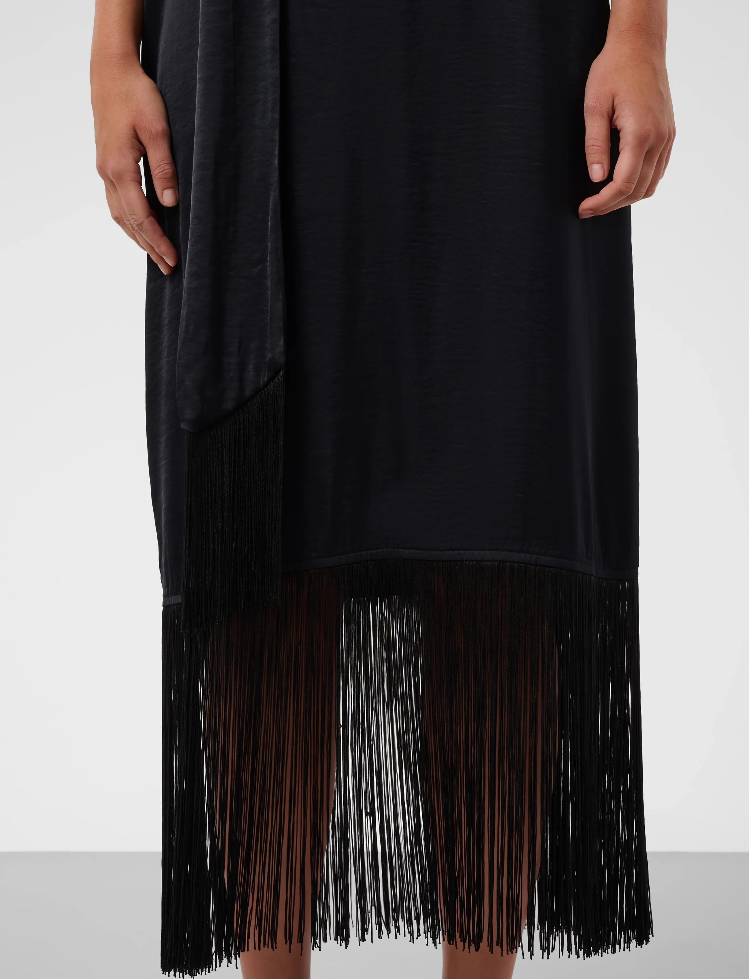 Soaked - SLVerona Fringe Dress - korte kjoler - black - 5