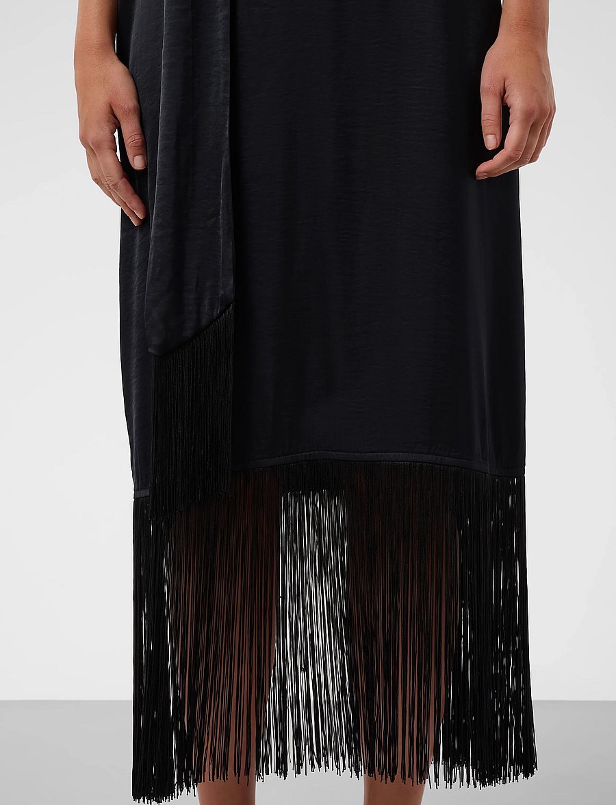 Soaked - SLVerona Fringe Dress - korte kjoler - black - 5