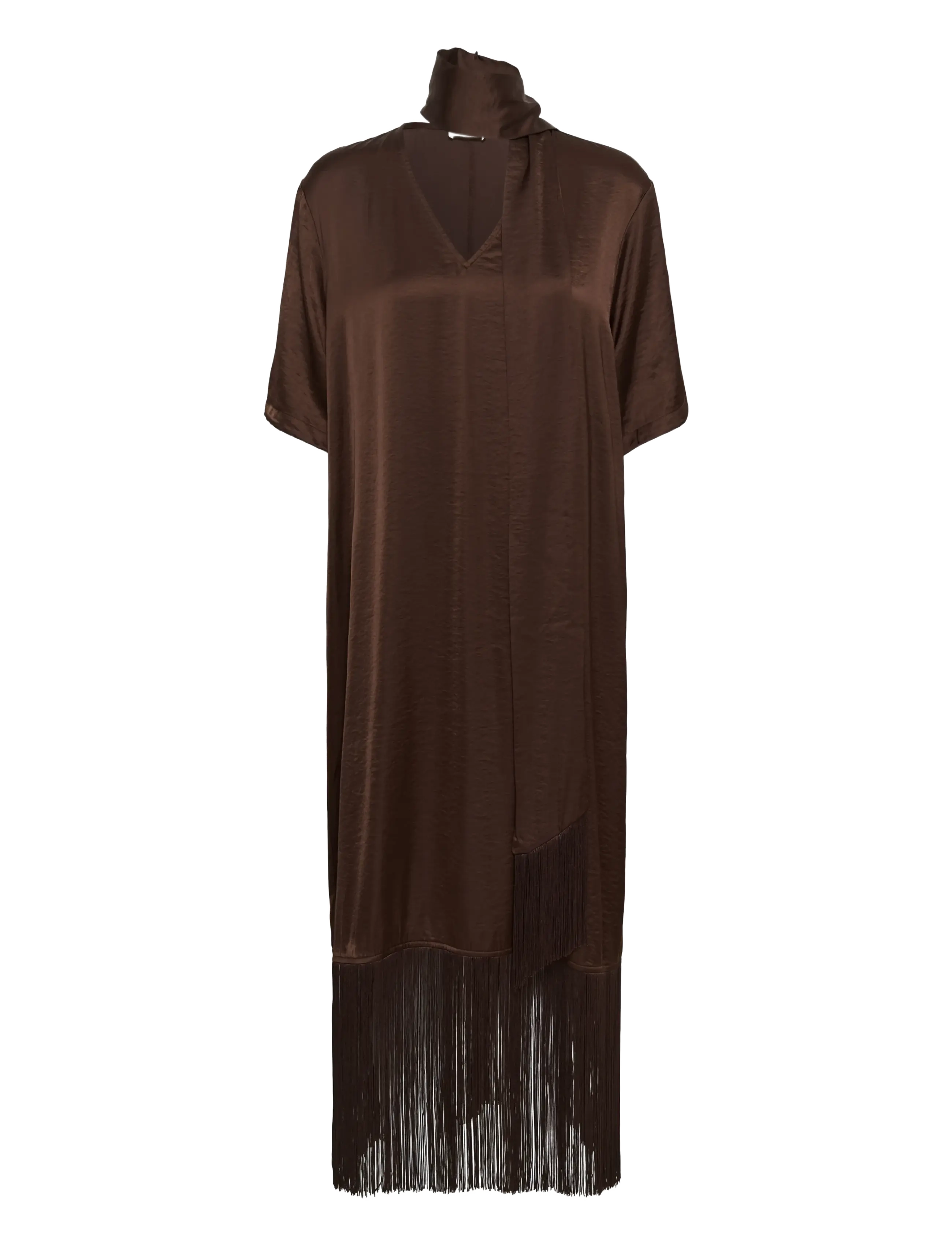 Soaked SLVerona Fringe Dress - Clothing - CHOCOLATE BROWN / brown