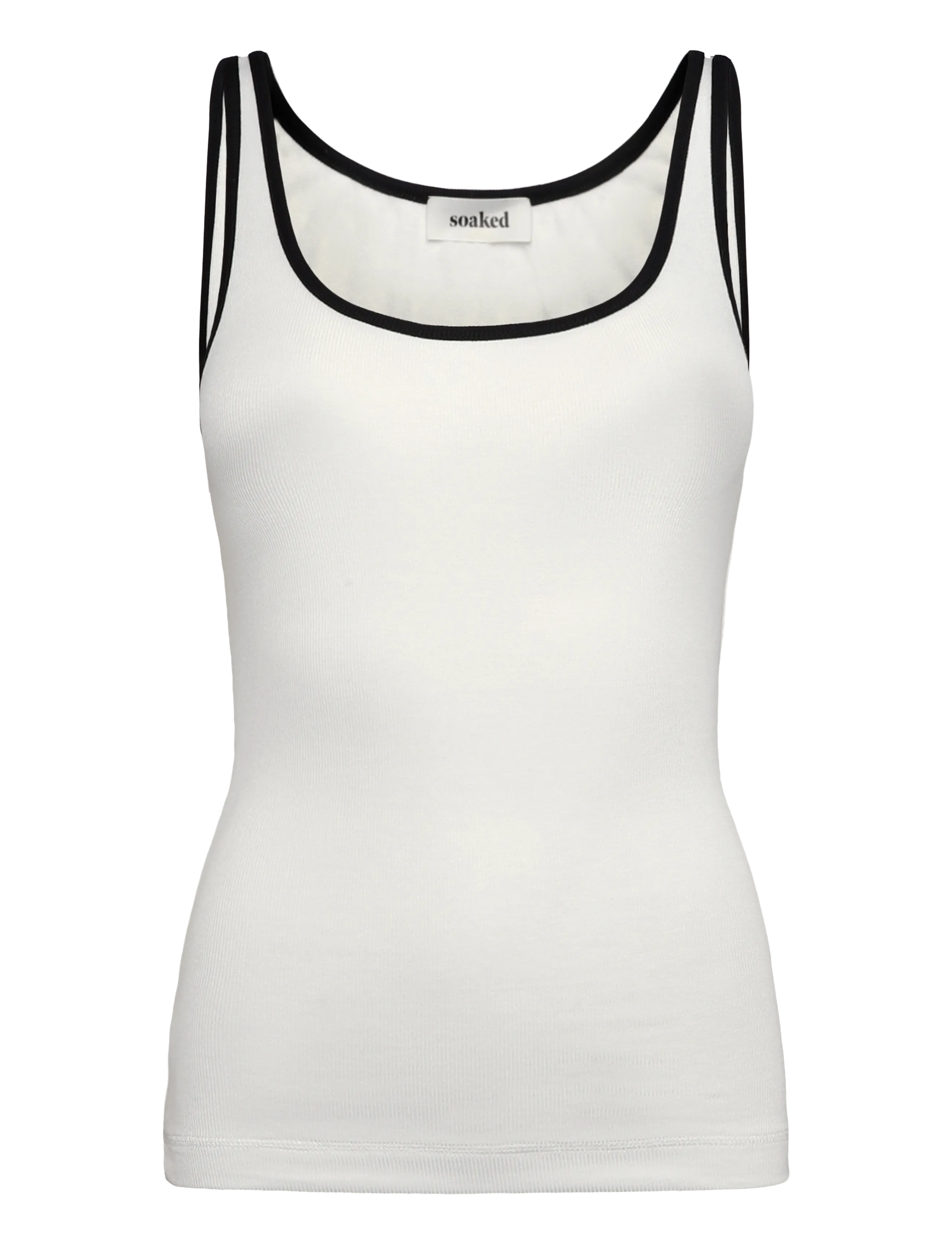 Soaked SLNaida Tank Top - Kläder - BROKEN WHITE / cream