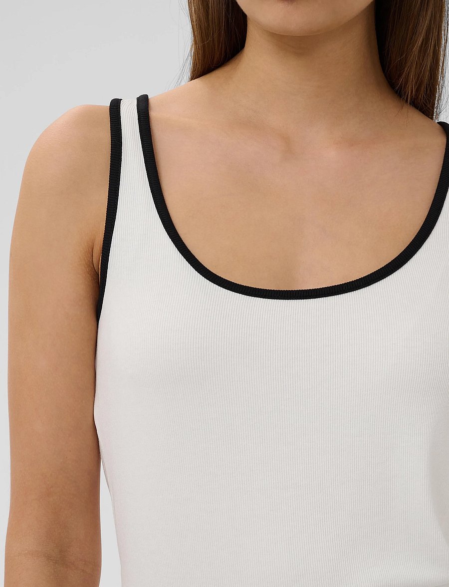 Soaked - SLNaida Tank Top - linnen - broken white - 5