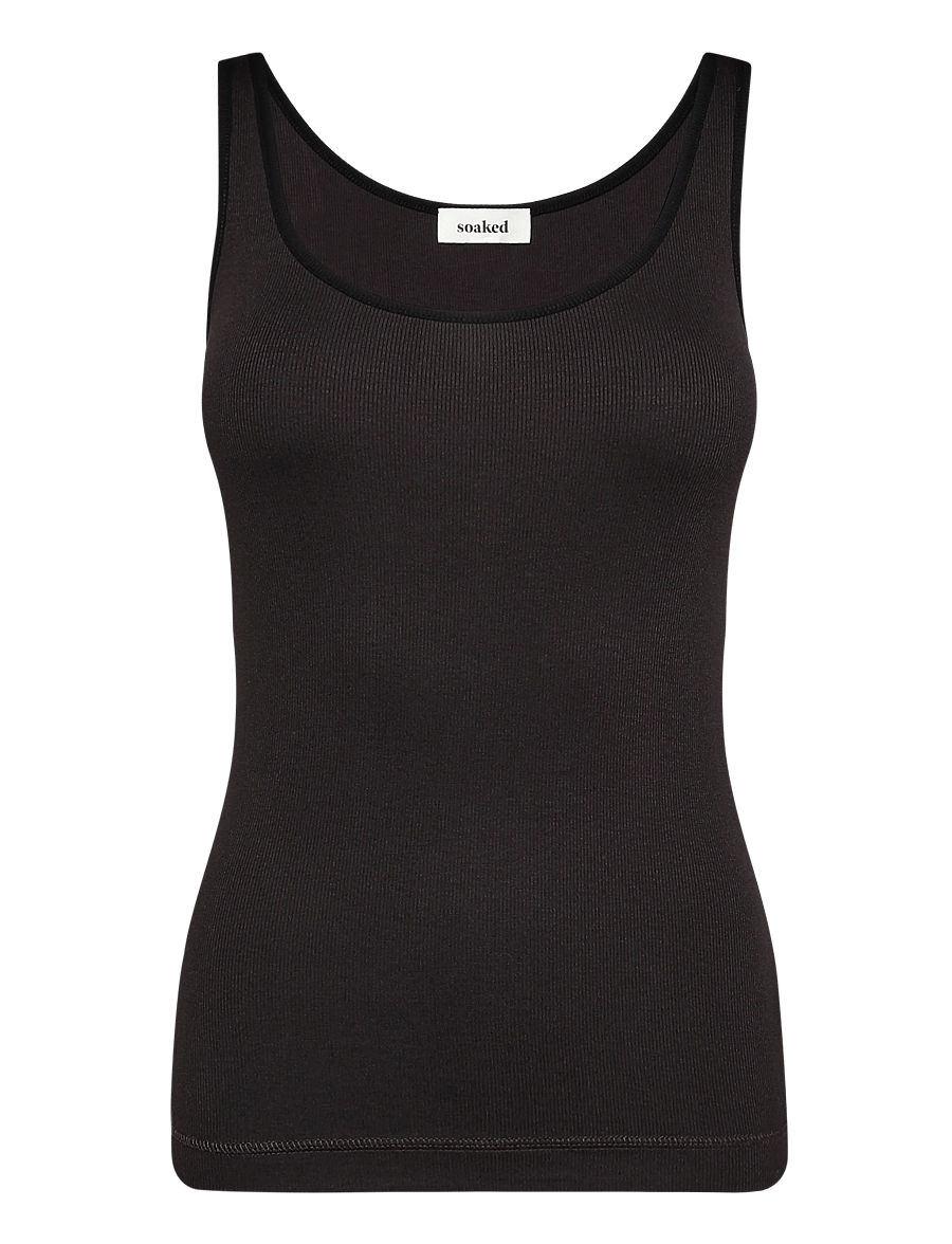 Soaked - SLNaida Tank Top - Ärmellose tops - ganache - 1